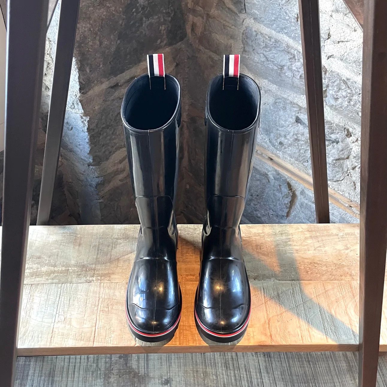 Thom Browne Thom Browne Black Wellington Rain Boots Size US 6.5 / IT 36.5 - 2 Thumbnail