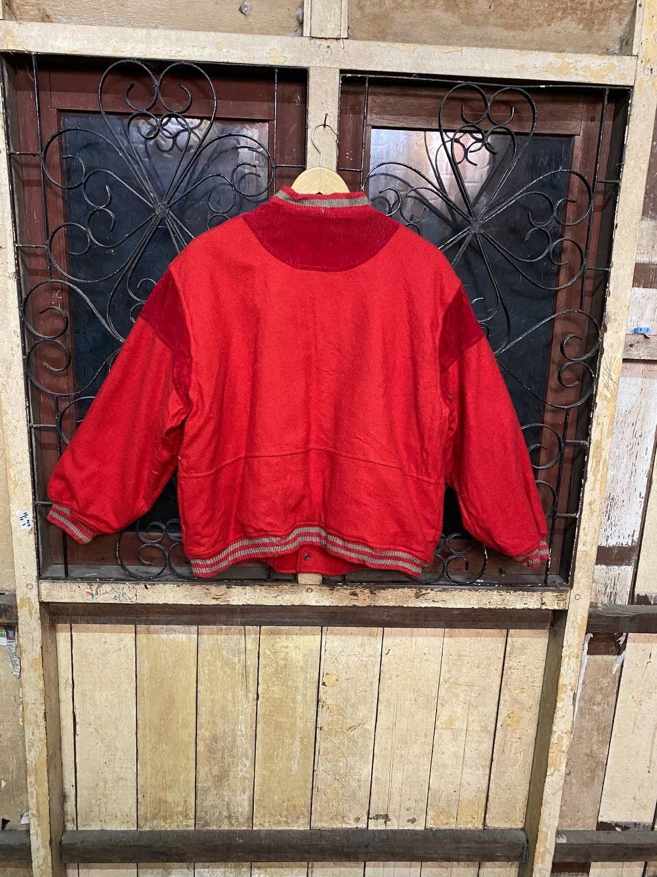 Vintage Vintage John Weery Wool Avant Garde Bomber Jacket Size US L / EU 52-54 / 3 - 5 Thumbnail