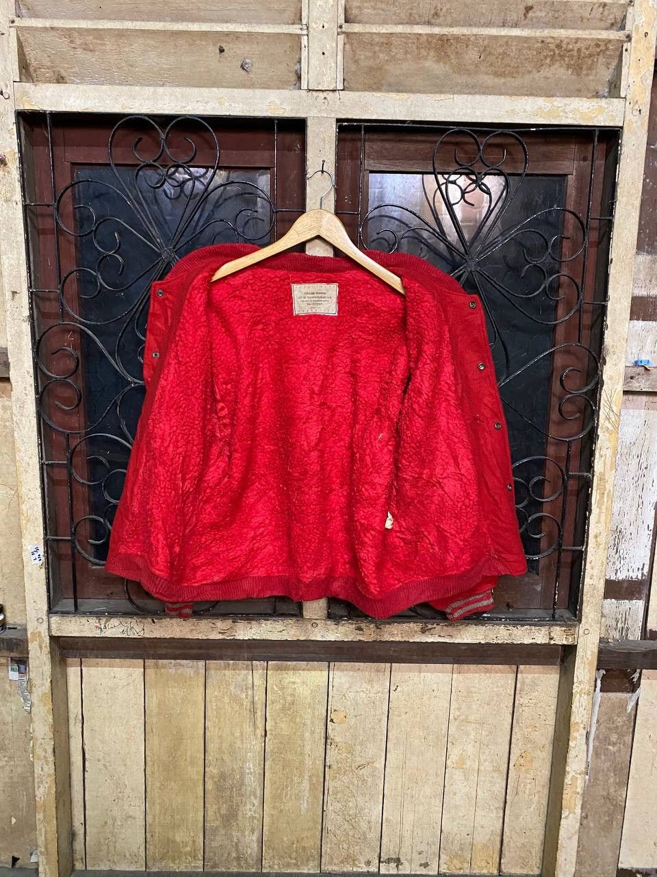 Vintage Vintage John Weery Wool Avant Garde Bomber Jacket Size US L / EU 52-54 / 3 - 8 Thumbnail