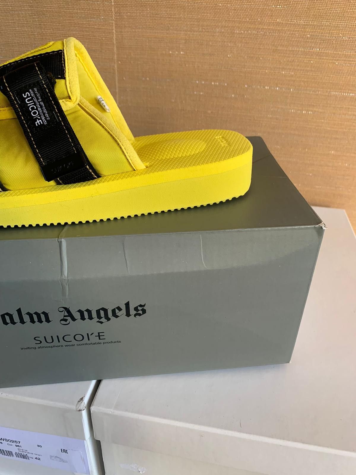 Palm Angels × Suicoke Logo Sandals in Yellow Size US 7 / EU 40 - 9 Thumbnail