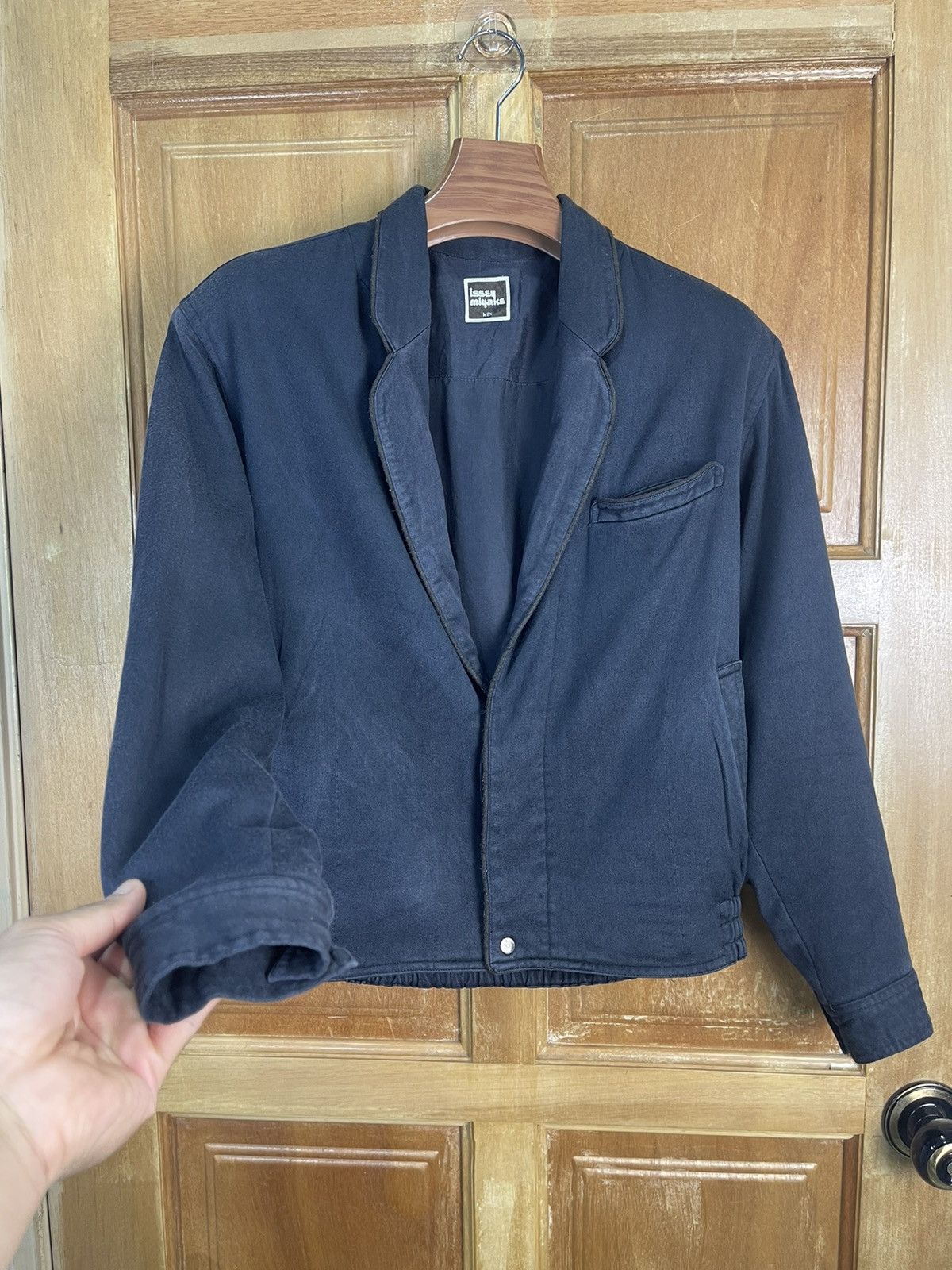 Issey Miyake × Japanese Brand × Vintage Issey Miyake Men Vintage 70’s Blazer Jacket 💥Hard To Find💥 Size US M / EU 48-50 / 2 - 18 Thumbnail