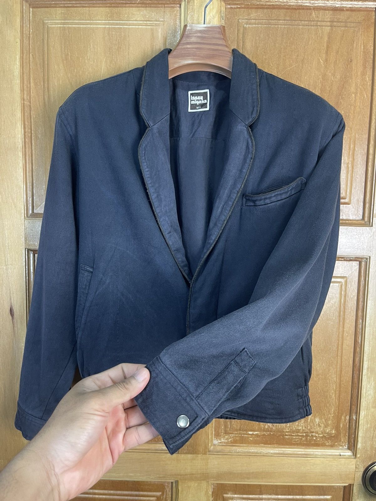 Issey Miyake × Japanese Brand × Vintage Issey Miyake Men Vintage 70’s Blazer Jacket 💥Hard To Find💥 Size US M / EU 48-50 / 2 - 16 Thumbnail