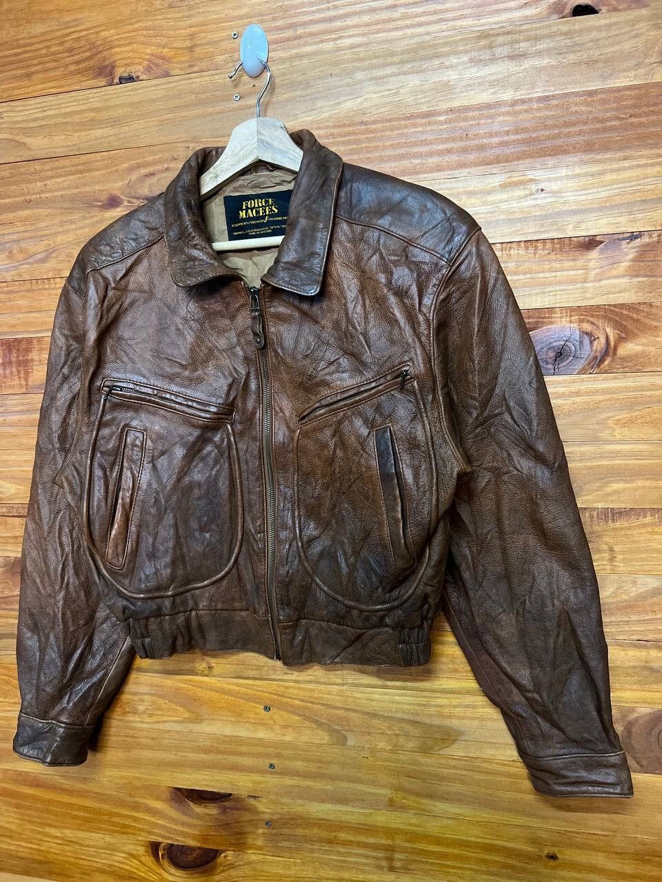 Leather VINTAGE FORCE MACEES KADOYA BIKER JACKET Size US M / EU 48-50 / 2 - 4 Thumbnail