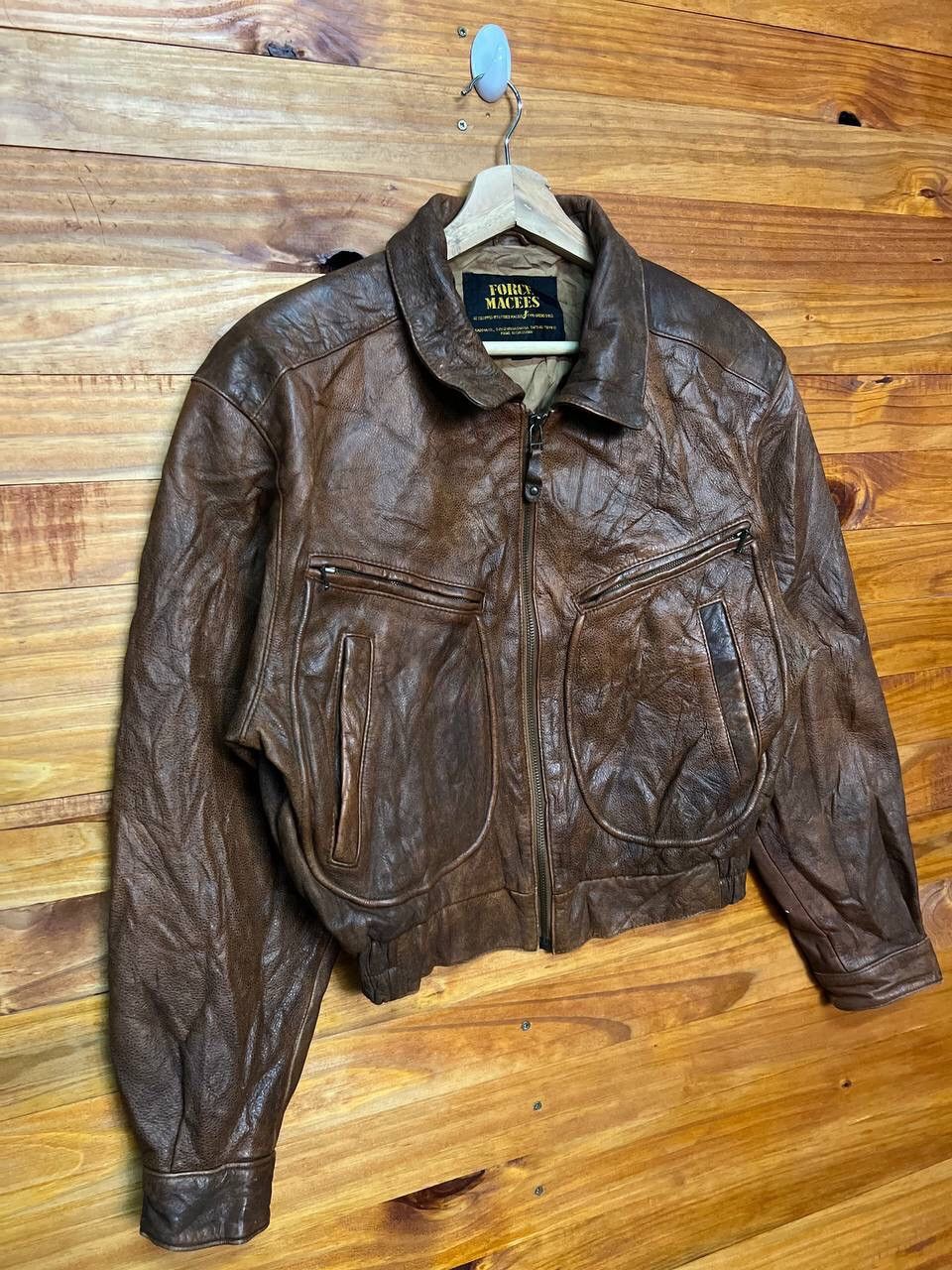 Leather VINTAGE FORCE MACEES KADOYA BIKER JACKET Size US M / EU 48-50 / 2 - 3 Thumbnail