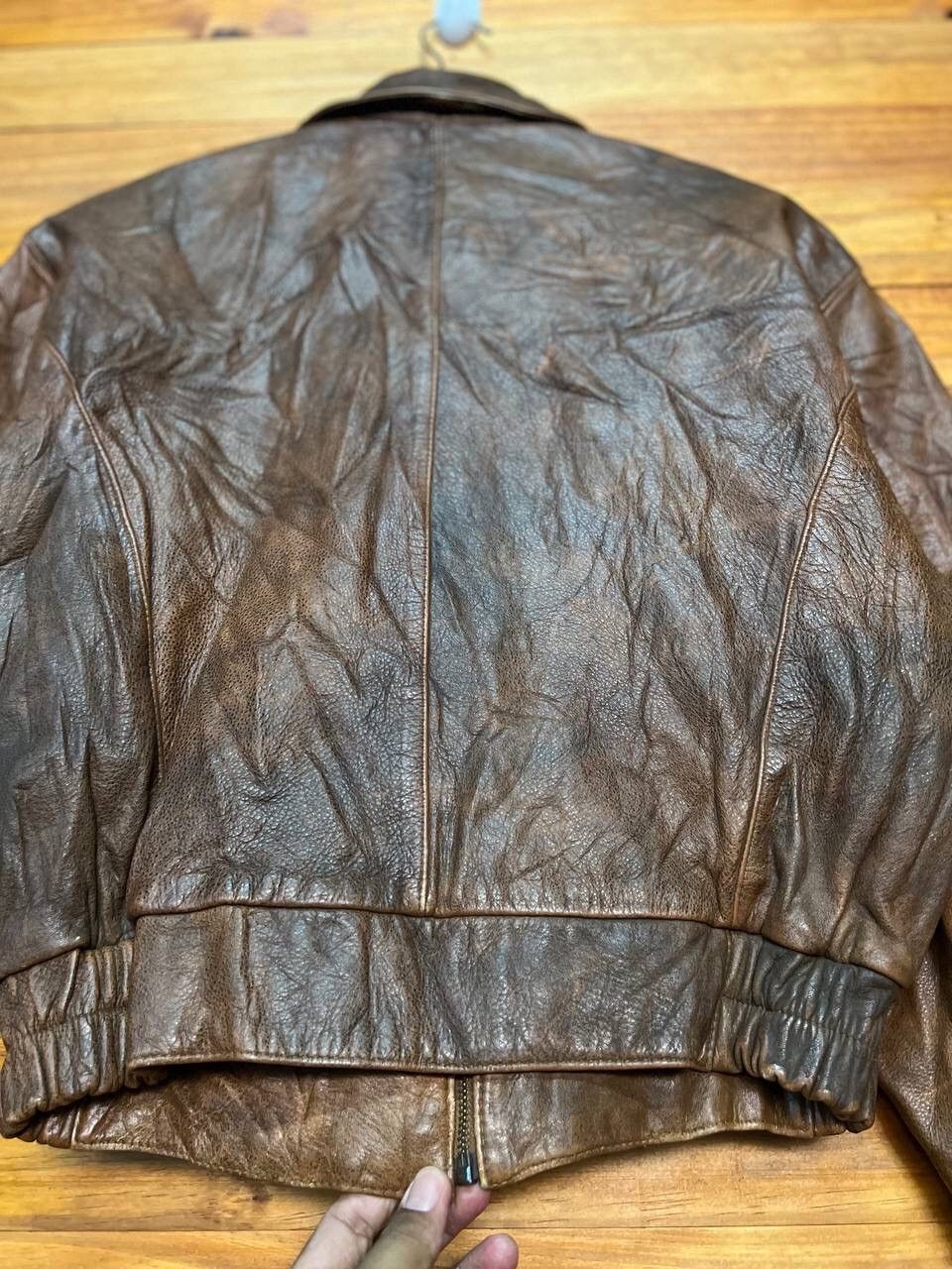 Leather VINTAGE FORCE MACEES KADOYA BIKER JACKET Size US M / EU 48-50 / 2 - 12 Thumbnail