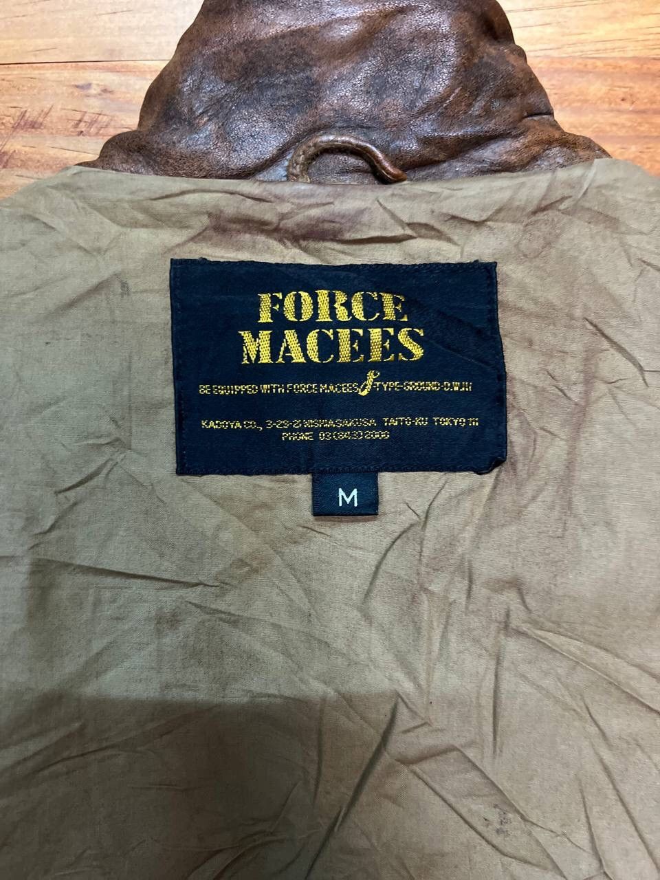 Leather VINTAGE FORCE MACEES KADOYA BIKER JACKET Size US M / EU 48-50 / 2 - 18 Thumbnail