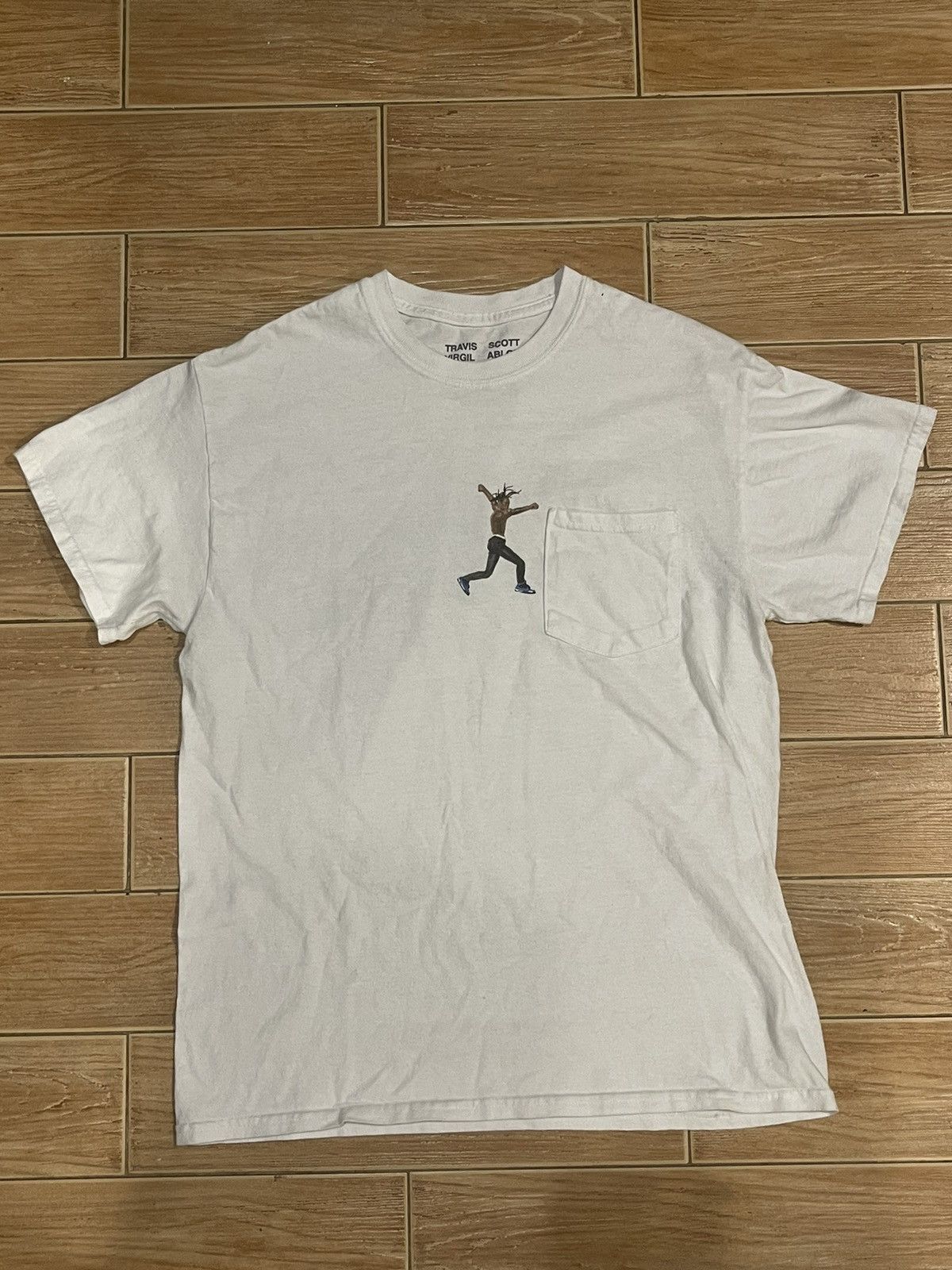 travis scott x virgil abloh by a thread tee