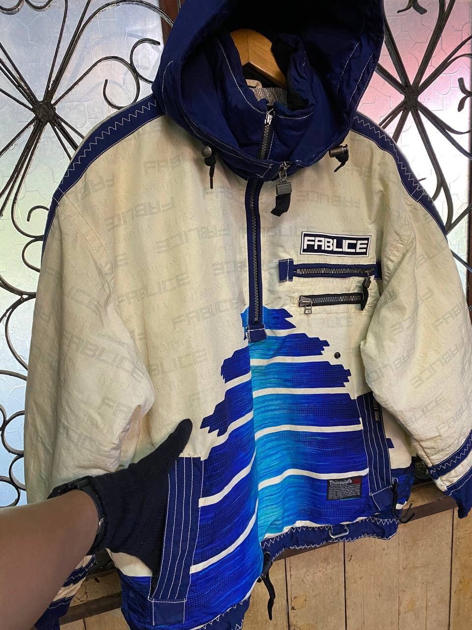 Japanese Brand Vintage Fablice Thinsulate Winter Ski Jacket Colour Block Size US L / EU 52-54 / 3 - 7 Thumbnail