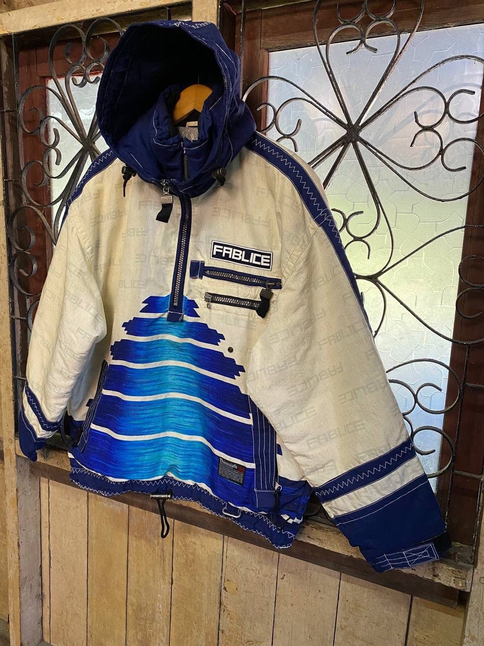 Japanese Brand Vintage Fablice Thinsulate Winter Ski Jacket Colour Block Size US L / EU 52-54 / 3 - 4 Thumbnail