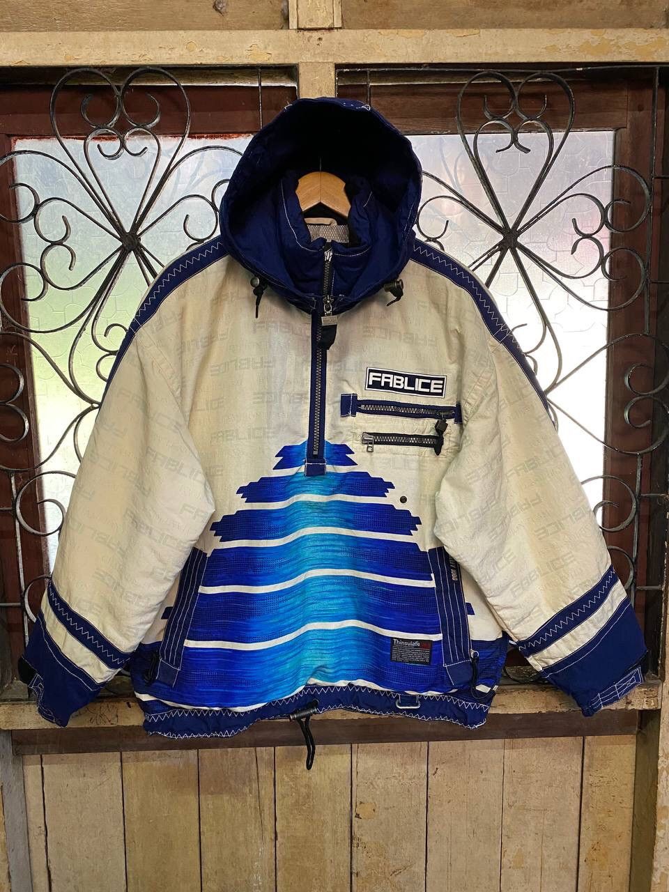 Japanese Brand Vintage Fablice Thinsulate Winter Ski Jacket Colour Block Size US L / EU 52-54 / 3 - 5 Thumbnail