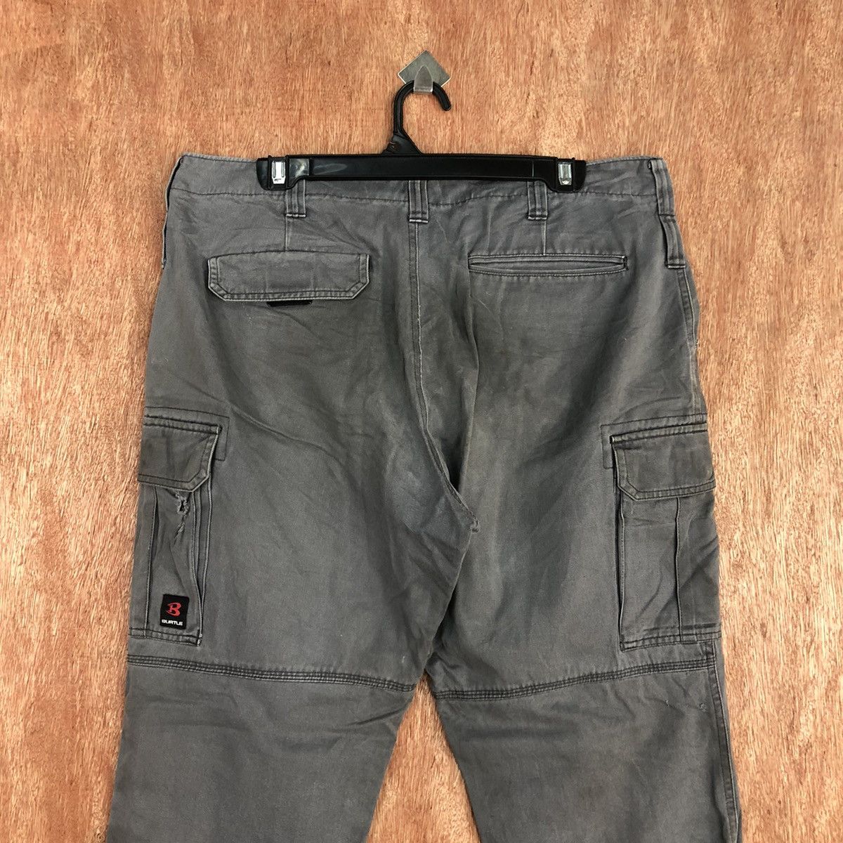 Japanese Brand Burtle Grey Multipocket dirty Tactical Cargo Pants #c932 Size US 33 - 10 Thumbnail