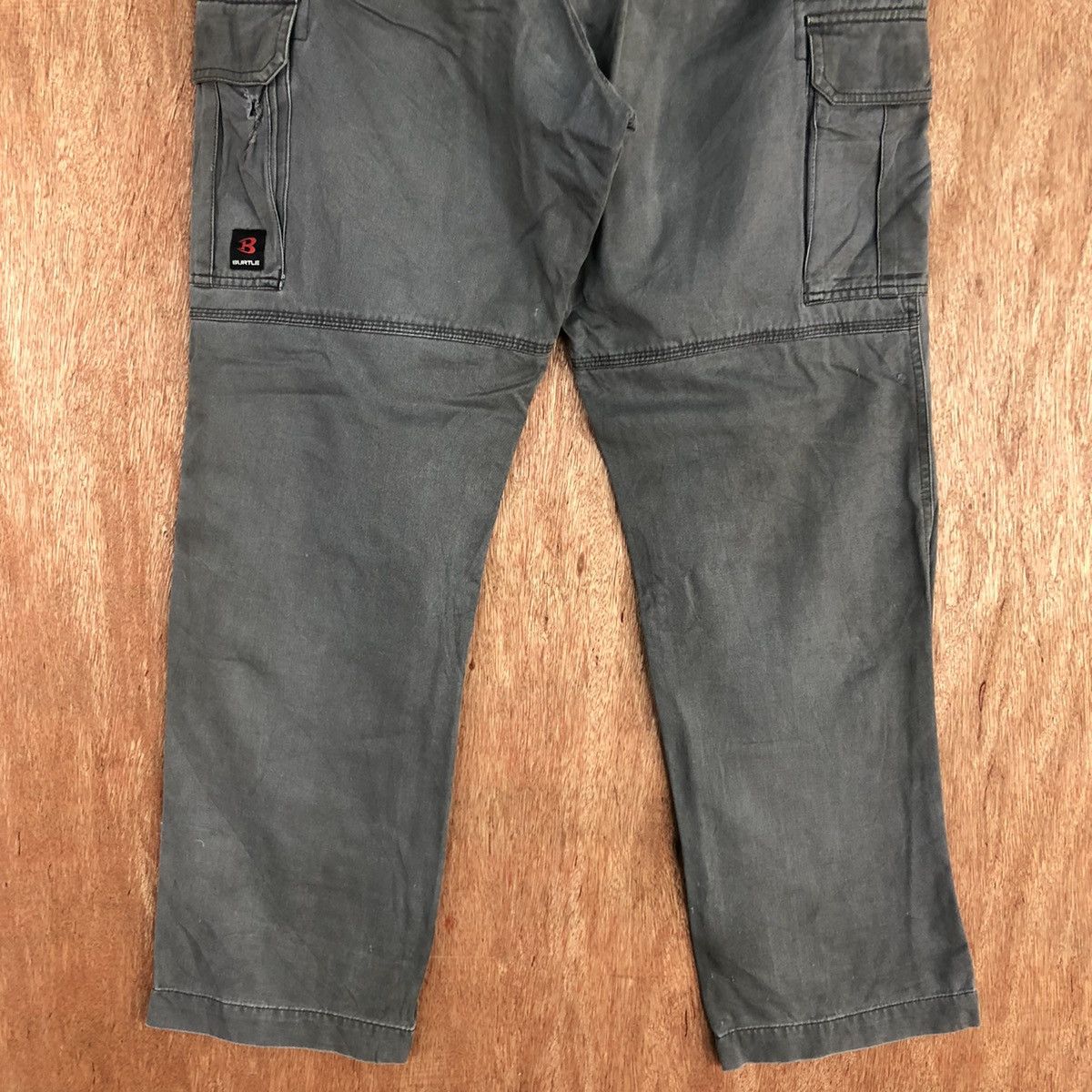 Japanese Brand Burtle Grey Multipocket dirty Tactical Cargo Pants #c932 Size US 33 - 11 Thumbnail