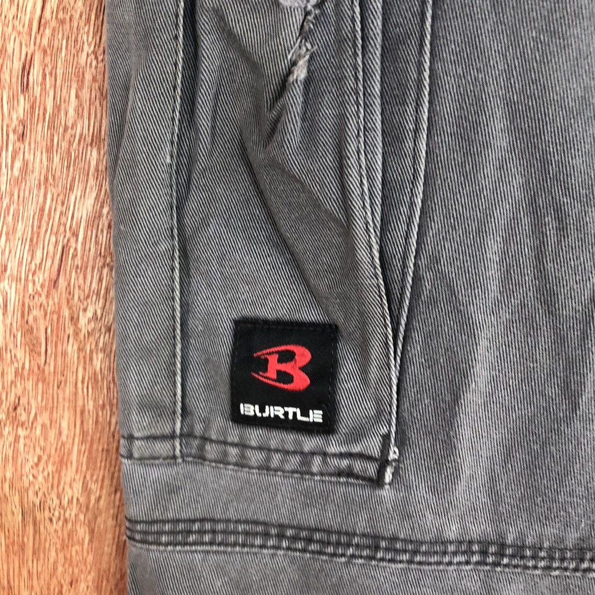 Japanese Brand Burtle Grey Multipocket dirty Tactical Cargo Pants #c932 Size US 33 - 12 Thumbnail