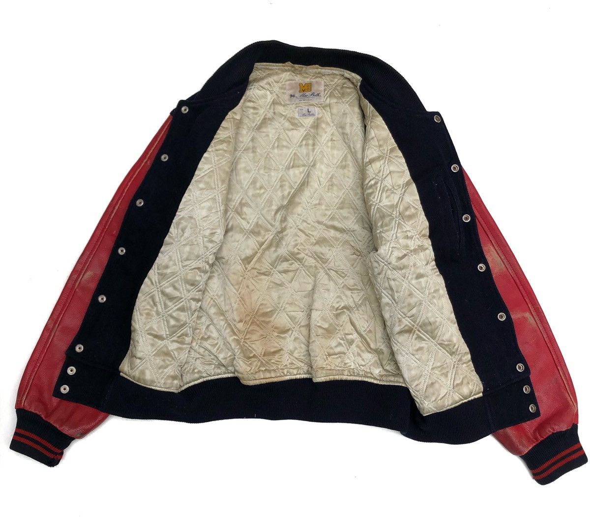 Macbeth × Vintage ☀️MACBETH Letter MB Varsity Jacket Size US L / EU 52-54 / 3 - 8 Thumbnail