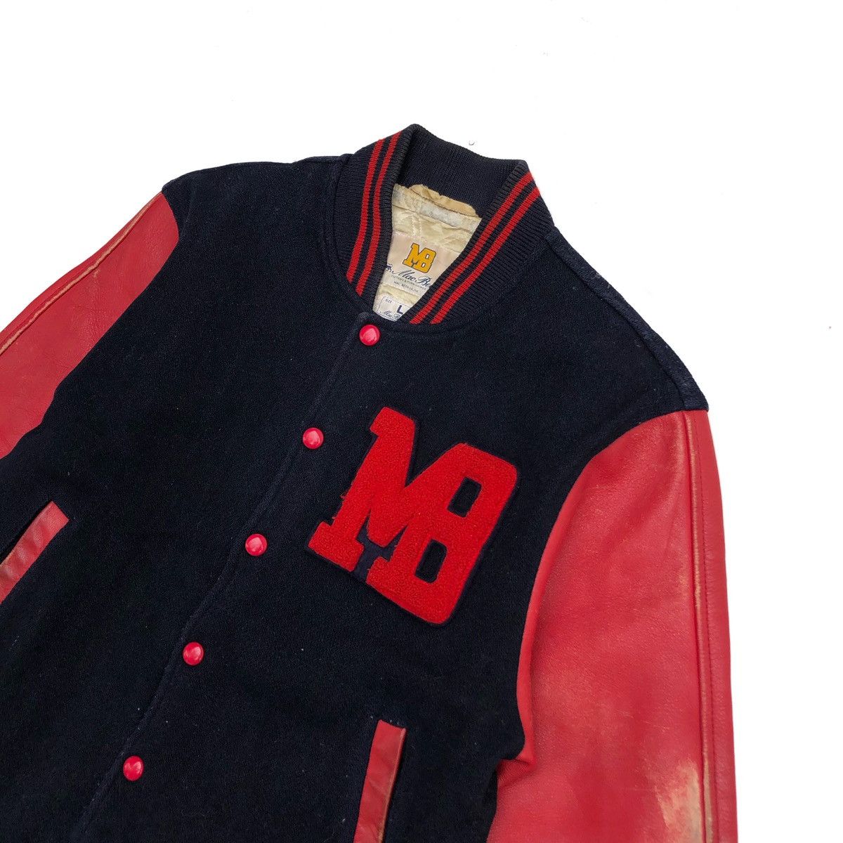 Macbeth × Vintage ☀️MACBETH Letter MB Varsity Jacket Size US L / EU 52-54 / 3 - 6 Thumbnail