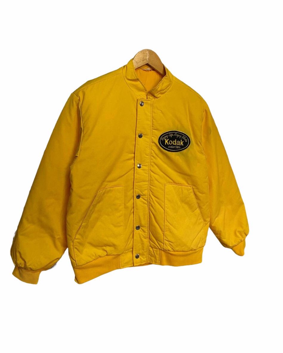 image of Vintage Kodak Bomber Jacket in Yellow, Men's (Size Large)