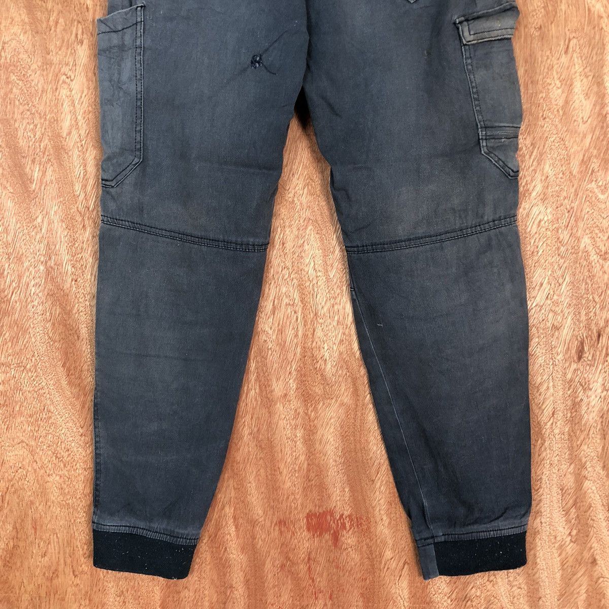 Faded Glory Jogger Sketch Blue Faded Multipocket Cargo Pants #c717 Size US 30 / EU 46 - 10 Thumbnail