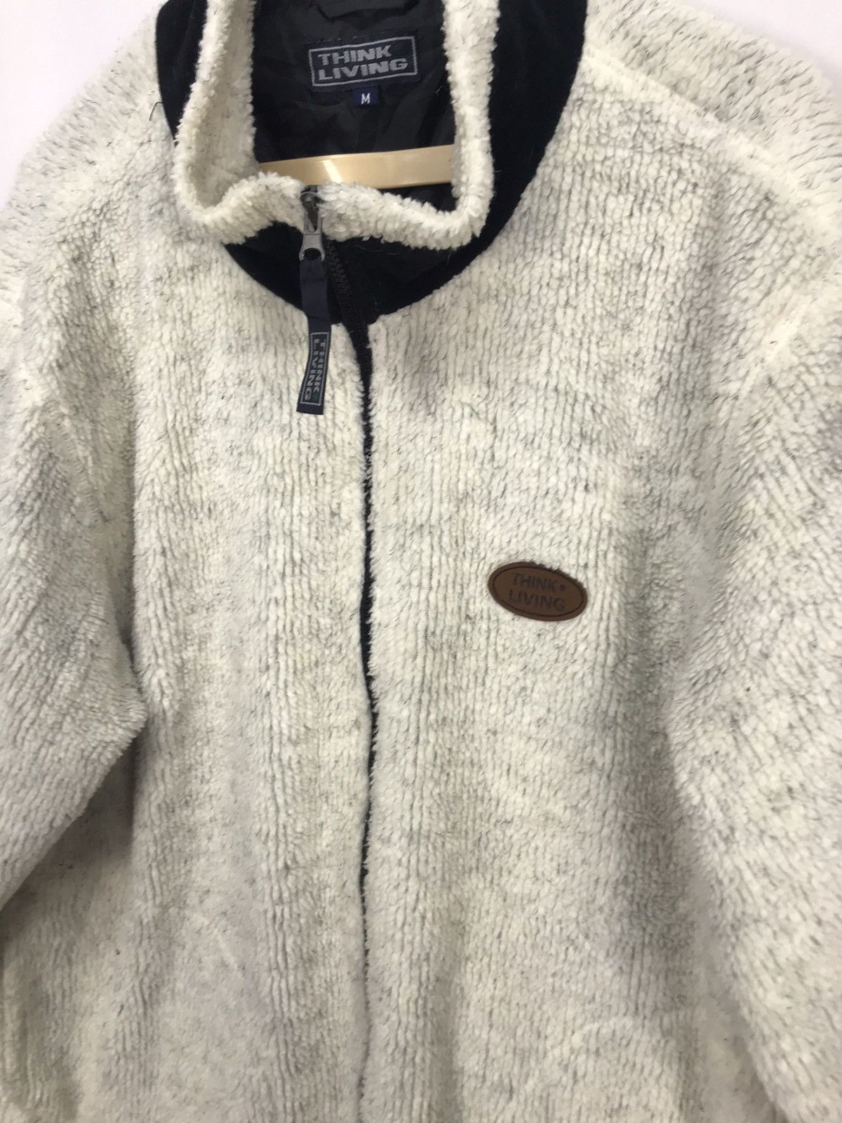 Japanese Brand Think living fleece zipper jacket Size US M / EU 48-50 / 2 - 4 Thumbnail