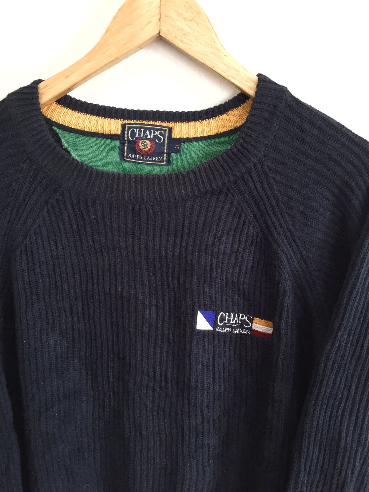 Chaps Ralph Lauren CHAP RALPH Lauren Size 2L Armpit 25"Sweater Jumper Knit Size US L / EU 52-54 / 3 - 1 Thumbnail