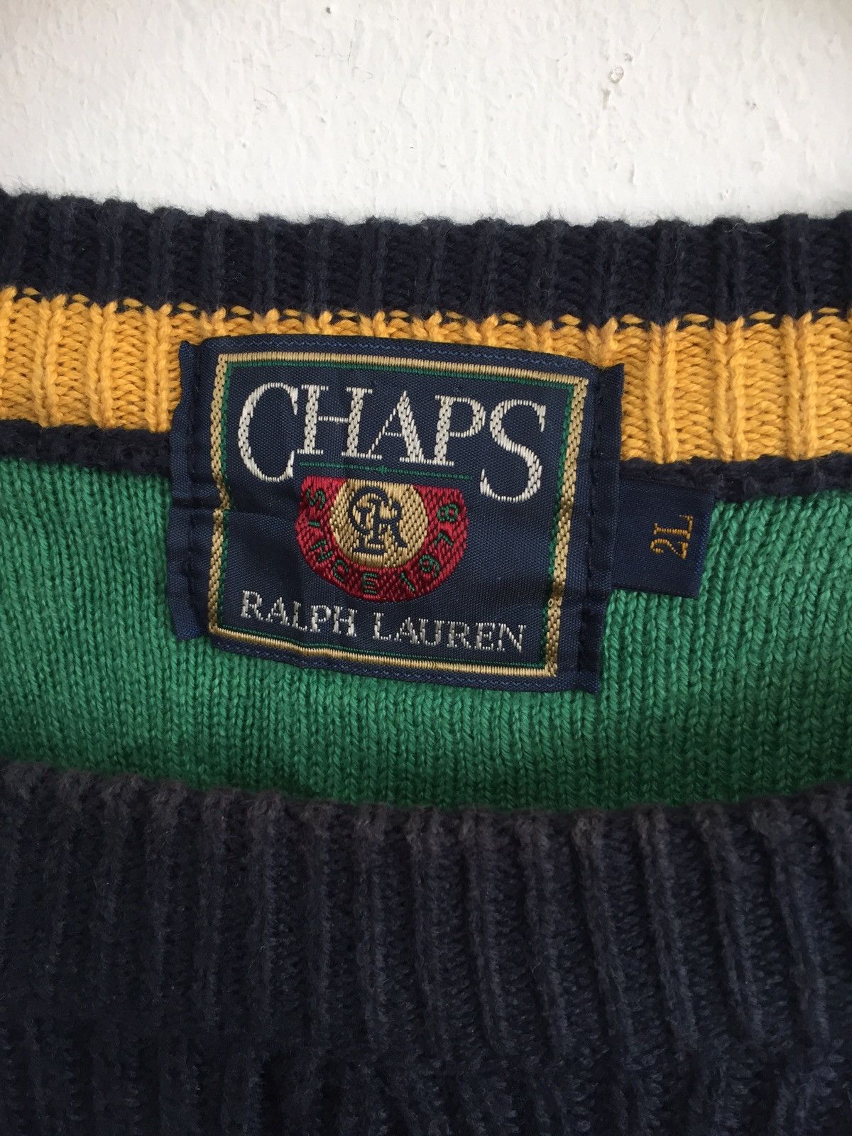 Chaps Ralph Lauren CHAP RALPH Lauren Size 2L Armpit 25"Sweater Jumper Knit Size US L / EU 52-54 / 3 - 4 Thumbnail