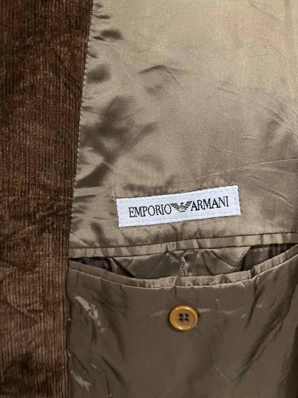 Emporio Armani EMPORIO ARMANI BLAZER CORDUROY Size 46S - 10 Thumbnail