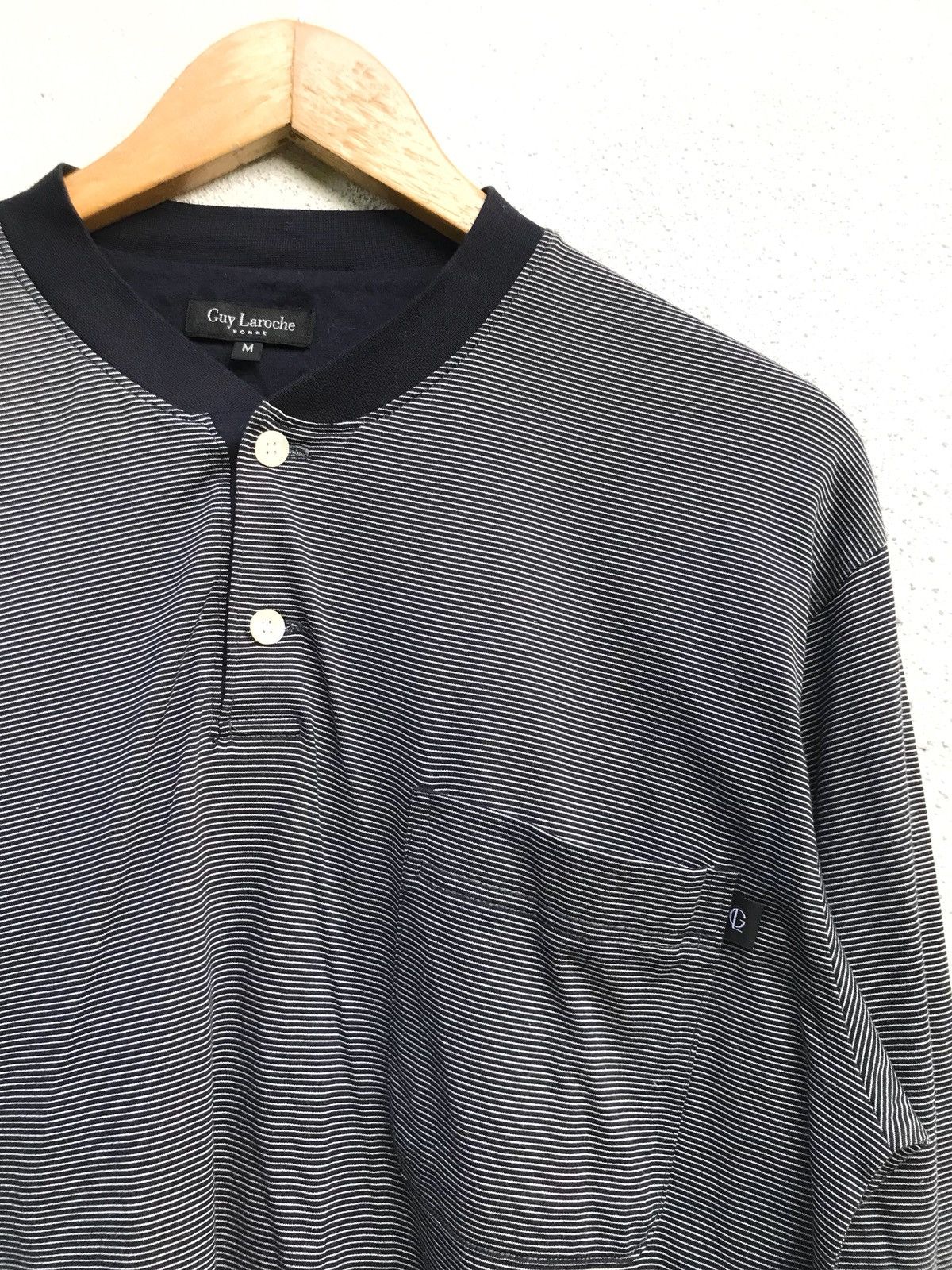 Guy Laroche Guy Laroche Homme LS Half Button Neck Made In Japan Size US M / EU 48-50 / 2 - 4 Thumbnail