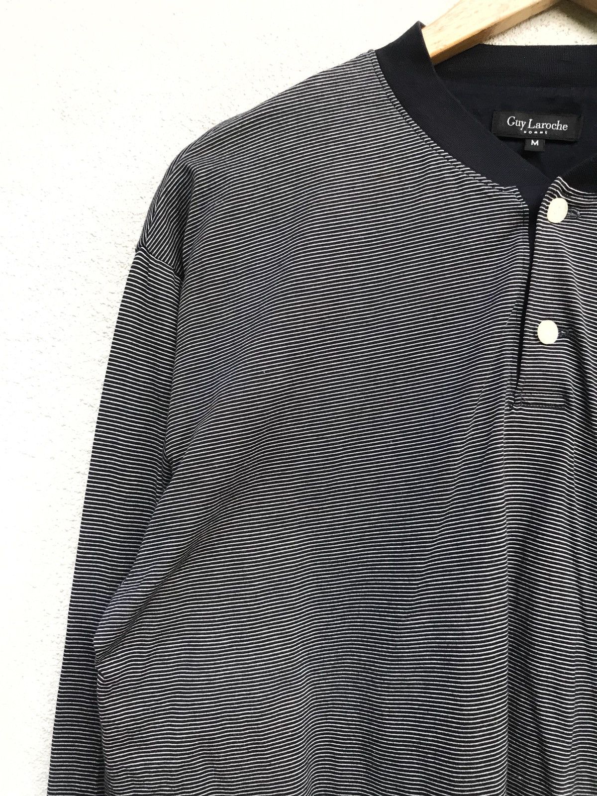 Guy Laroche Guy Laroche Homme LS Half Button Neck Made In Japan Size US M / EU 48-50 / 2 - 6 Thumbnail