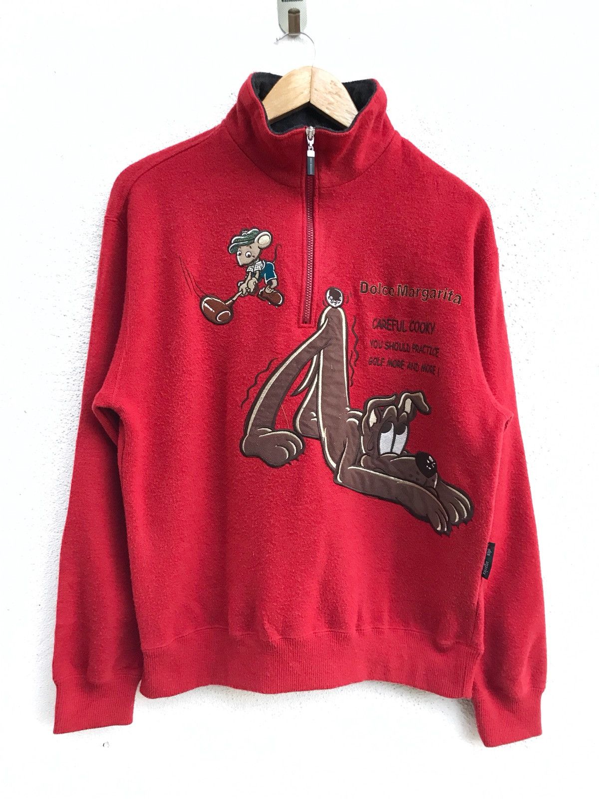 Vintage Vintage Dolce Margarita Pullover Big Logo Sweatshirt Size US M / EU 48-50 / 2 - 1 Thumbnail