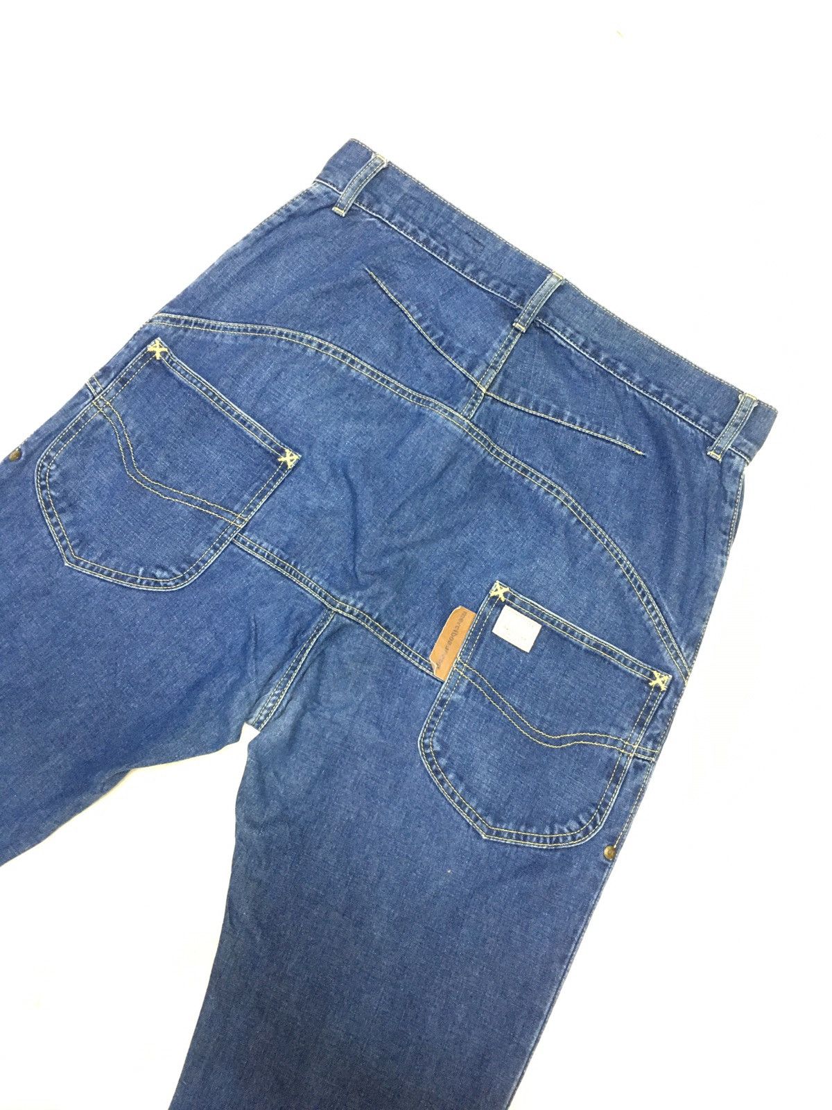 Issey Miyake × mercibeaucoup Mercibeaucoup x Lee Distressed Pure Blue Denim Size US 34 / EU 50 - 1 Thumbnail
