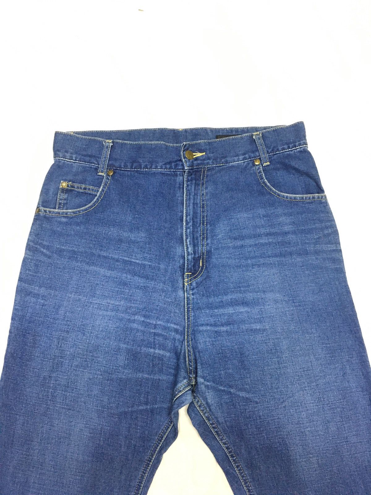 Issey Miyake × mercibeaucoup Mercibeaucoup x Lee Distressed Pure Blue Denim Size US 34 / EU 50 - 5 Thumbnail