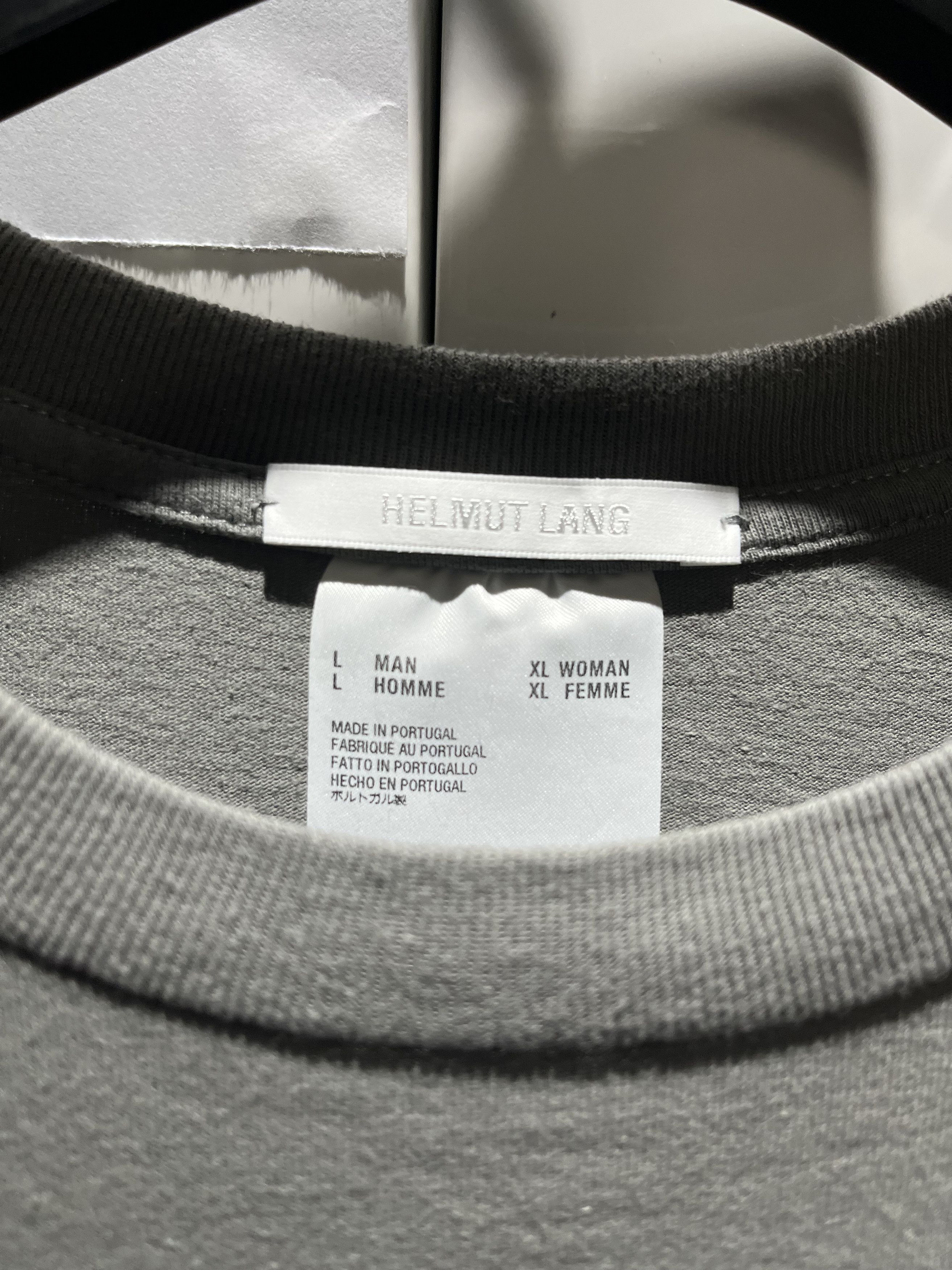 Helmut Lang Helmut Lang Long Sleeve Logo T-Shirt Size US L / EU 52-54 / 3 - 3 Thumbnail