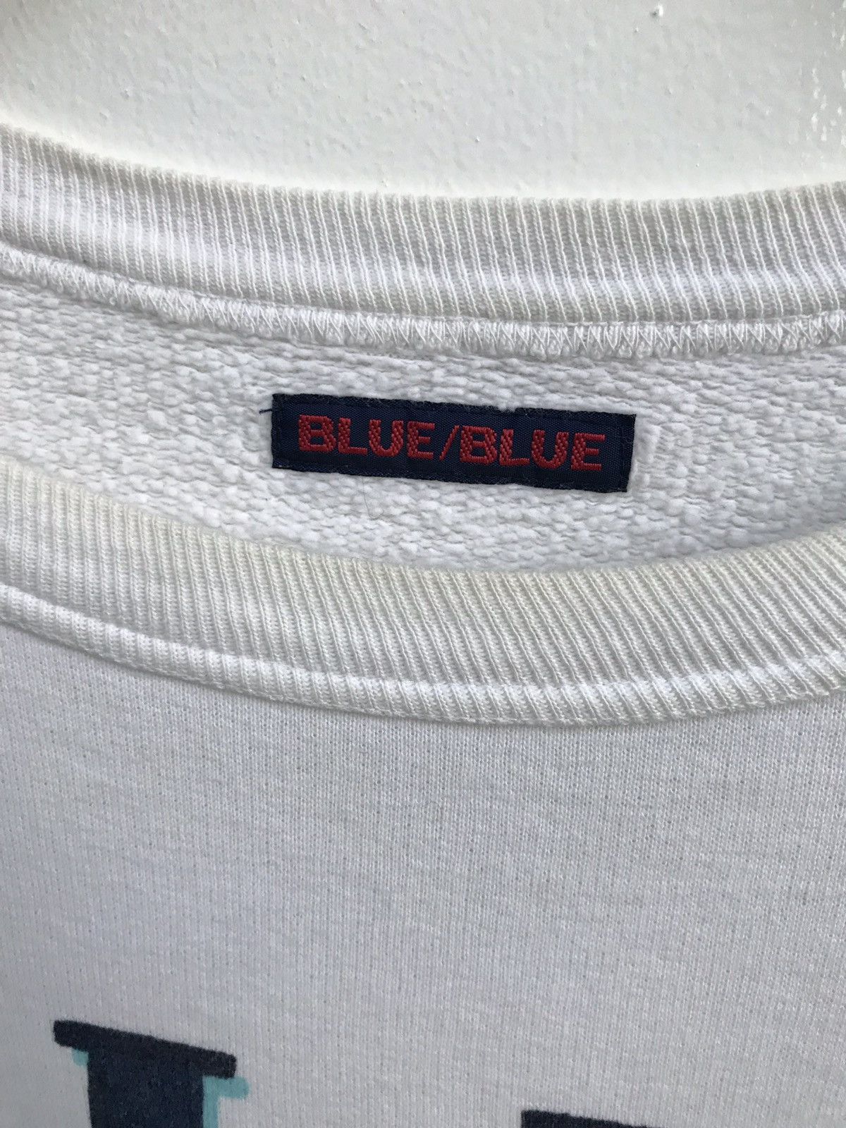 Blue Blue Japan Vintage BLUE BLUE Japan Big Spell out Logo Sweatshirt Size US L / EU 52-54 / 3 - 7 Thumbnail