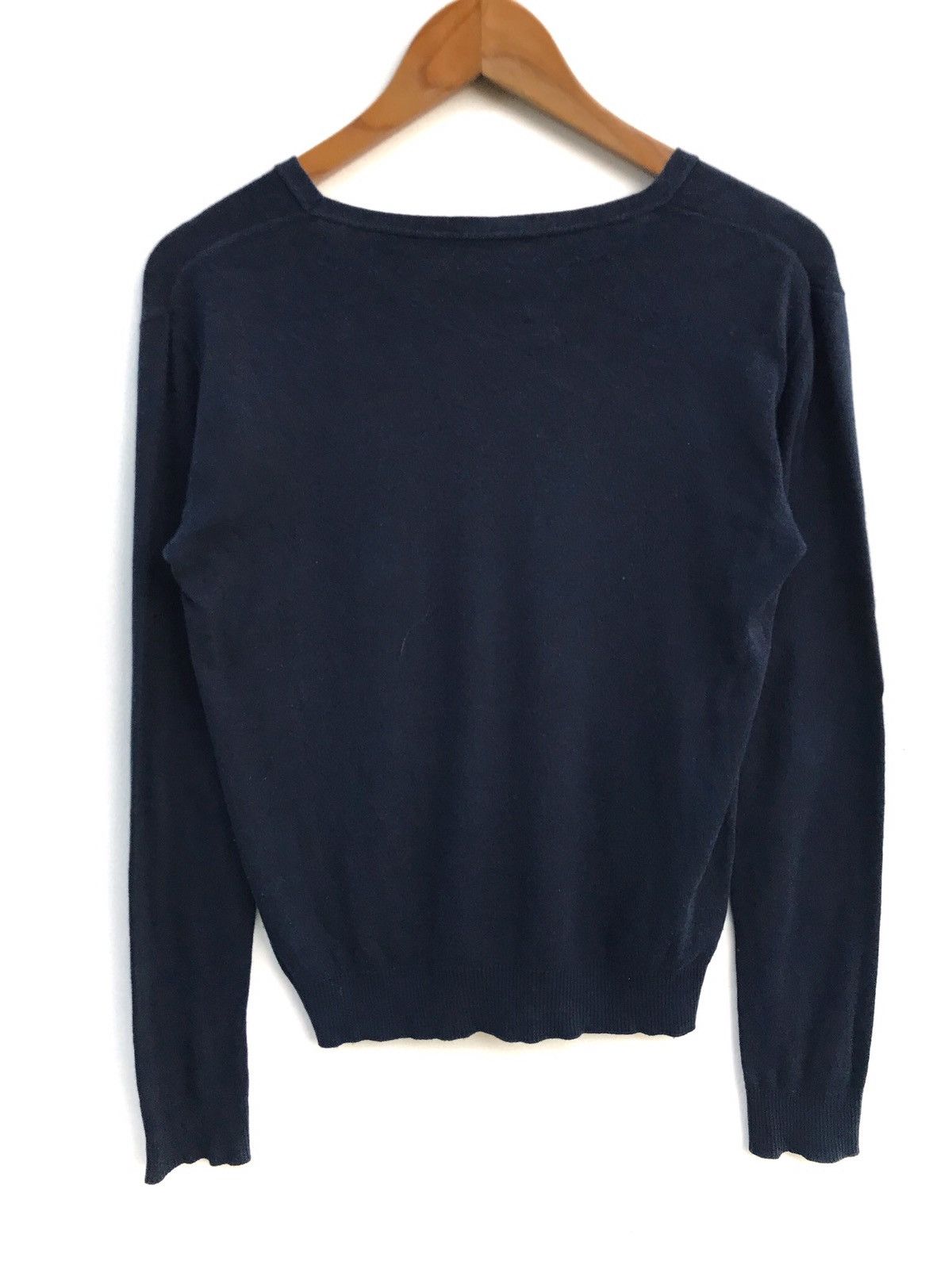 agnes b. Vintage AGNES B. V Neck Knit Sweatshirt Size US S / EU 44-46 / 1 - 2 Thumbnail