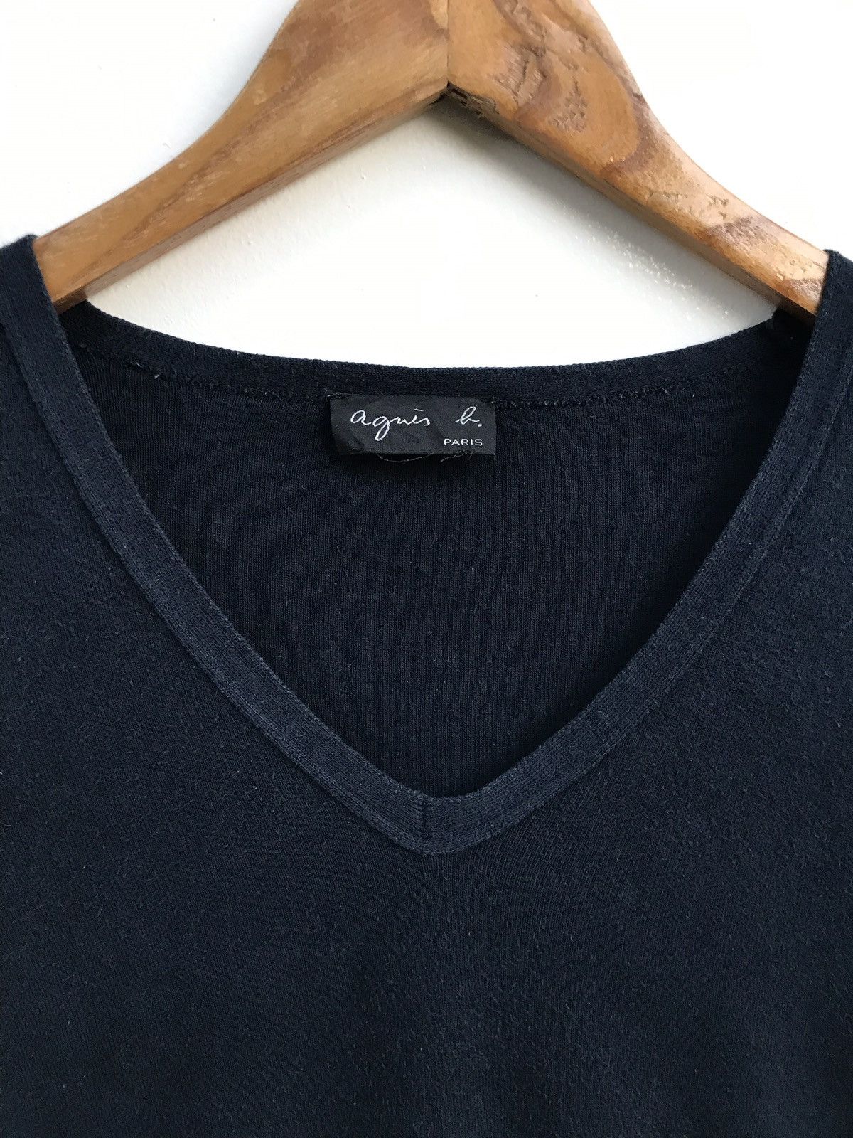 agnes b. Vintage AGNES B. V Neck Knit Sweatshirt Size US S / EU 44-46 / 1 - 3 Thumbnail