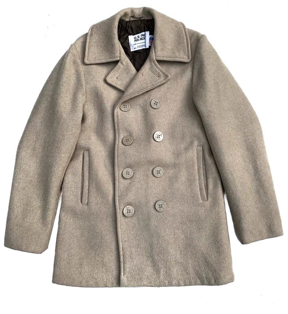 RARE ‼️ Schott Double Breasted Wool Pea Coat Heavy Jacket