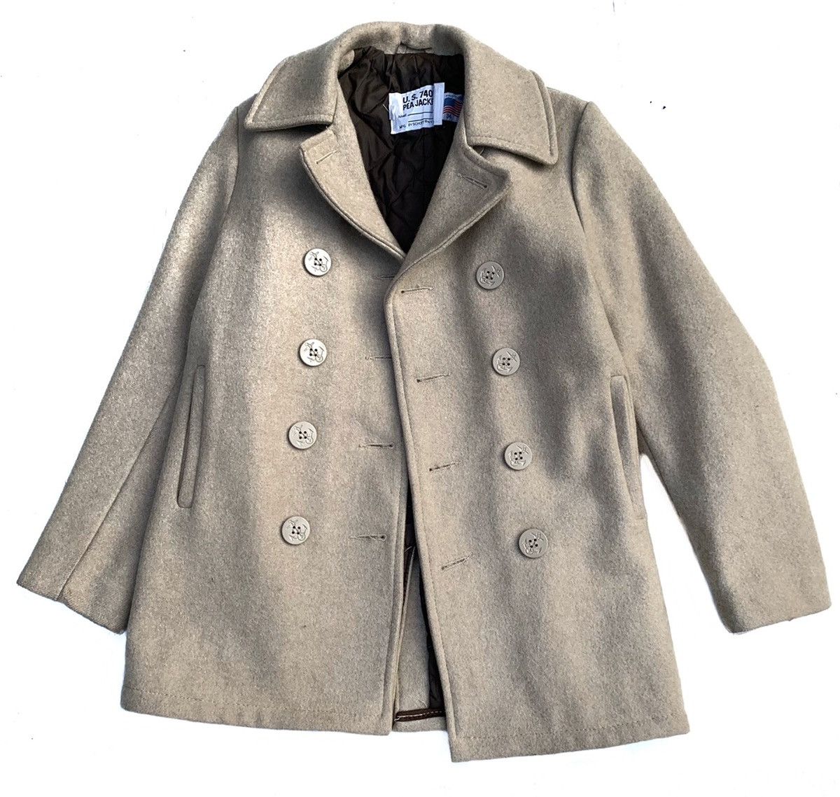 Schott RARE ‼️ Schott Double Breasted Wool Pea Coat Heavy Jacket Size US S / EU 44-46 / 1 - 4 Thumbnail