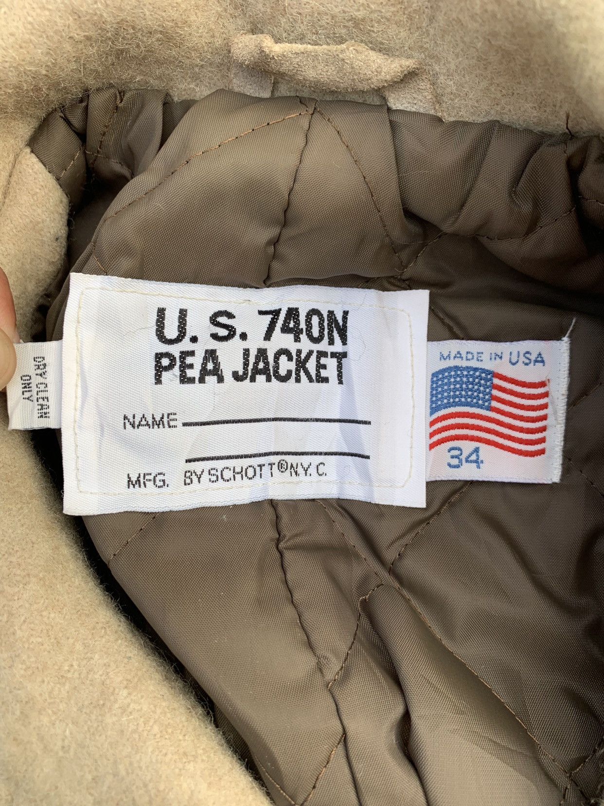 Schott RARE ‼️ Schott Double Breasted Wool Pea Coat Heavy Jacket Size US S / EU 44-46 / 1 - 7 Thumbnail