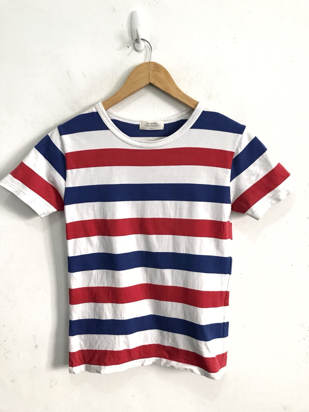 Japanese Brand BACK NUMBER Stripes Jailer Border Sailor French Size US S / EU 44-46 / 1 - 1 Thumbnail