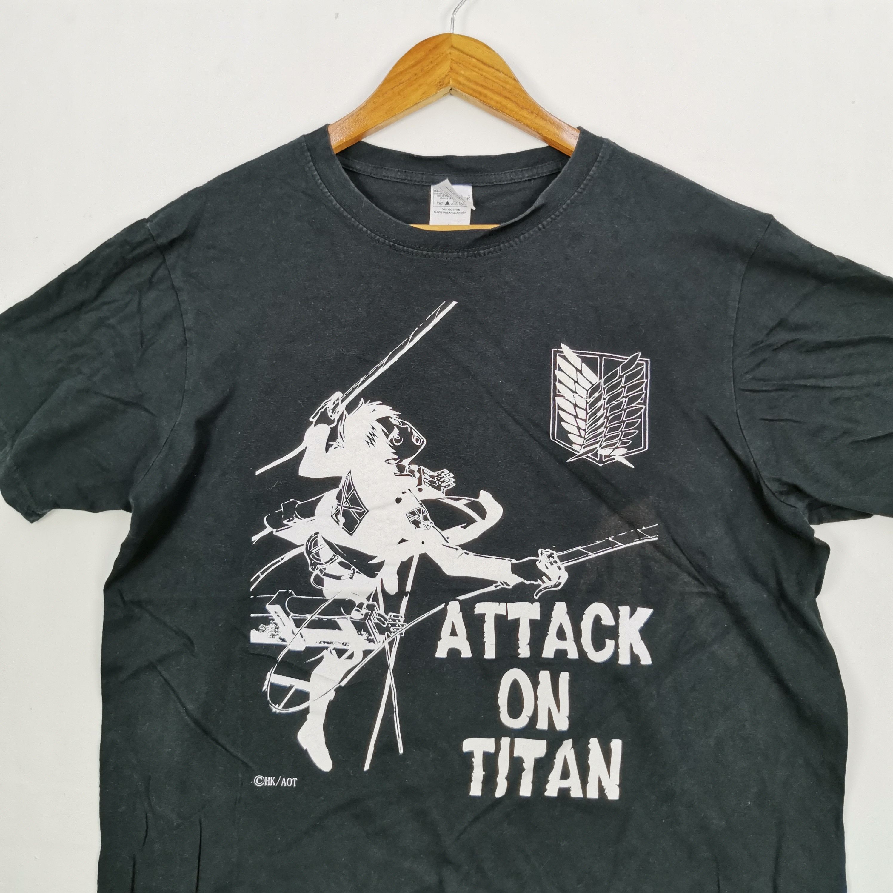 Cartoon Network Attack on Titans T Shirt Japanese Anime Cartoon Manga Tees Size US L / EU 52-54 / 3 - 2 Thumbnail