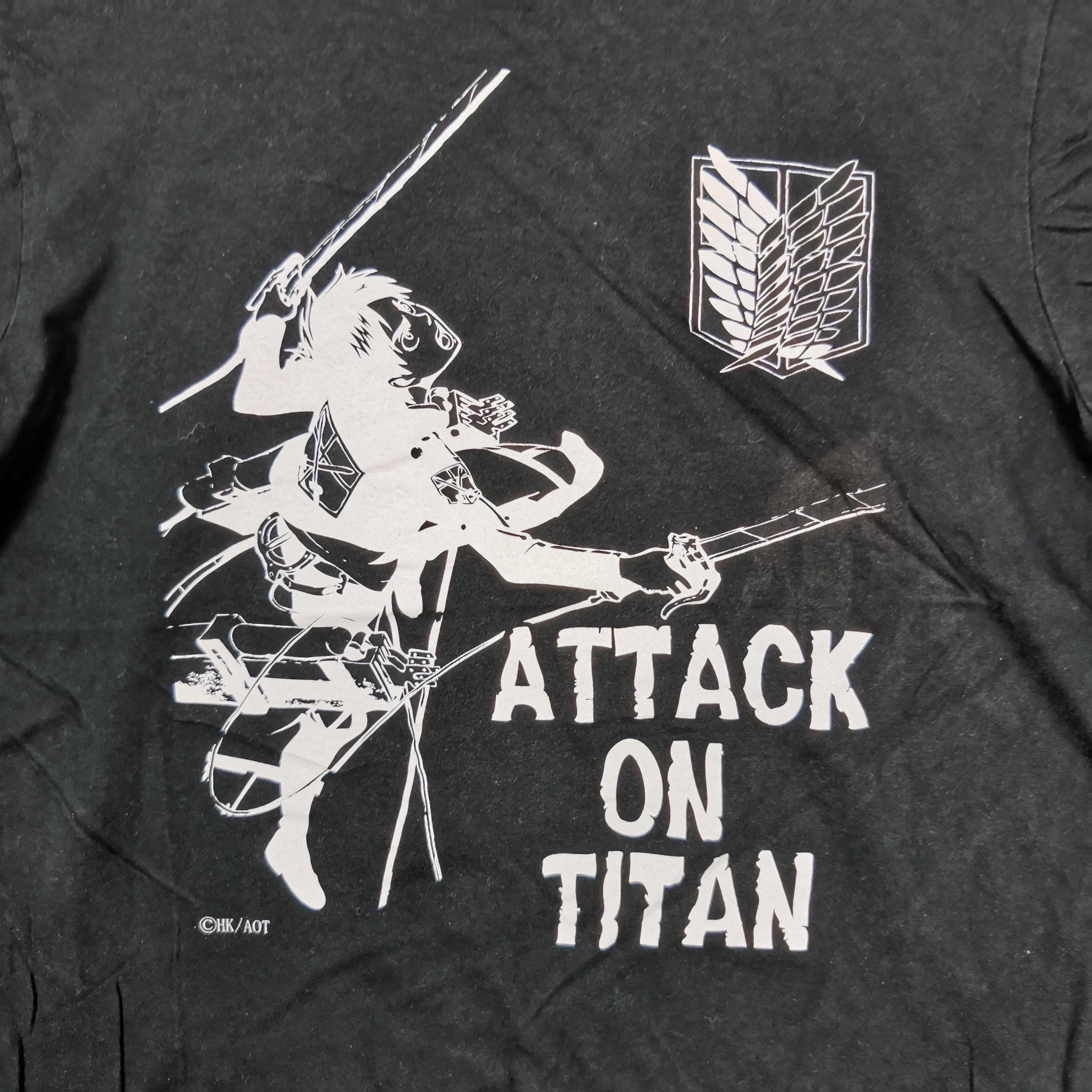 Cartoon Network Attack on Titans T Shirt Japanese Anime Cartoon Manga Tees Size US L / EU 52-54 / 3 - 3 Thumbnail