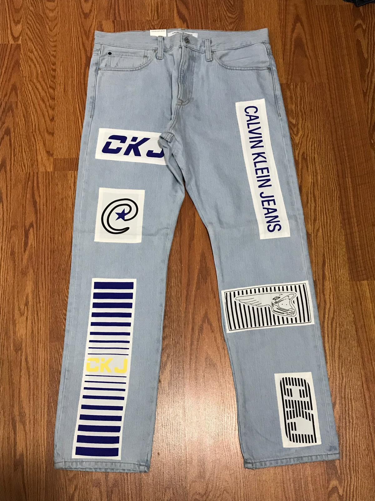 Calvin Klein dr13 - Calvin Klein Patched Denim jean Size US 34 / EU 50 - 3 Thumbnail