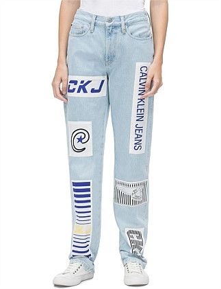 Calvin Klein dr13 - Calvin Klein Patched Denim jean Size US 34 / EU 50 - 2 Thumbnail