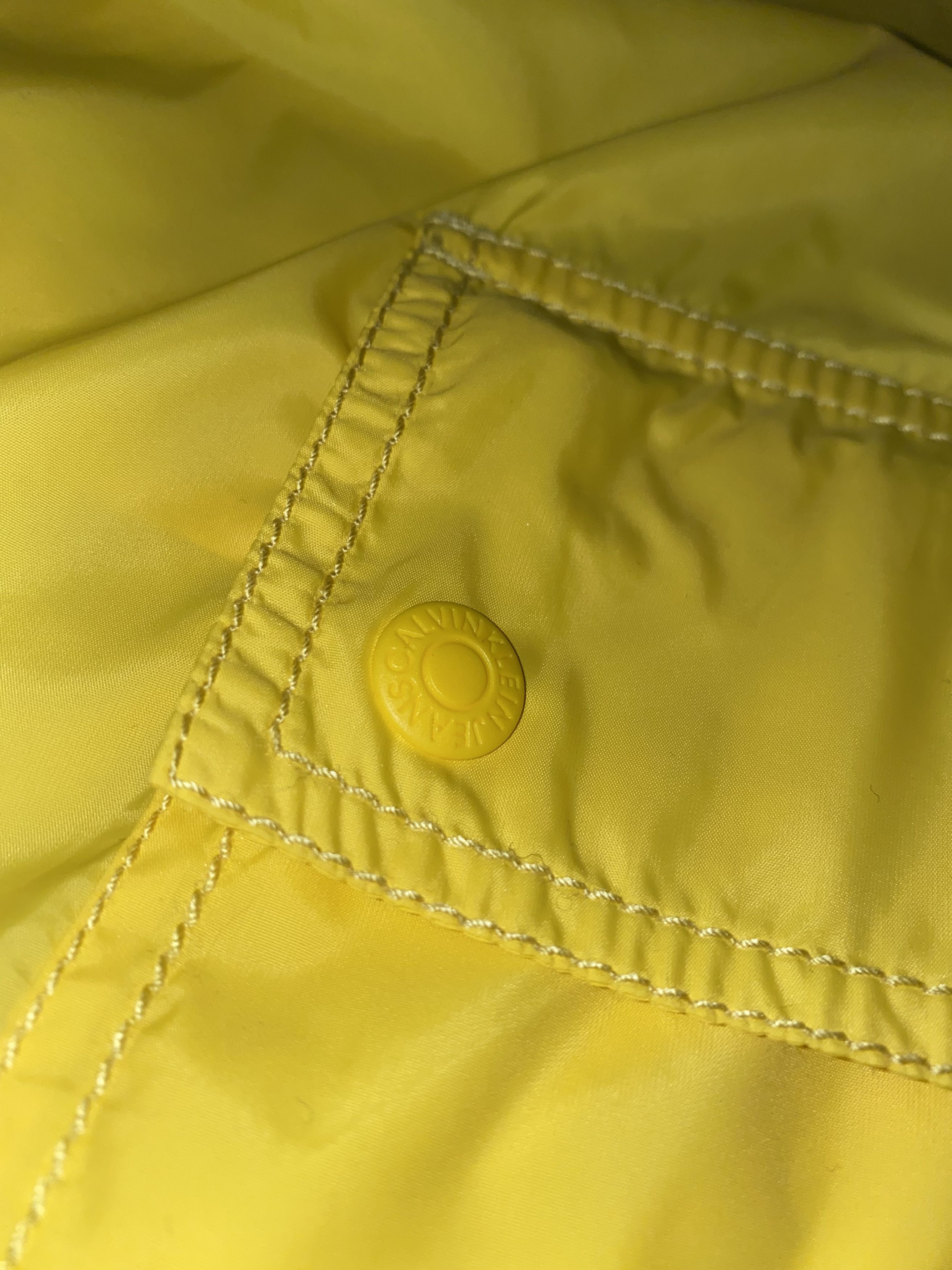 Calvin Klein × Calvin Klein 205W39NYC × Raf Simons DSWT! Calvin Klein Statement Logo Yellow Anorak Jacket Size US XL / EU 56 / 4 - 12 Thumbnail