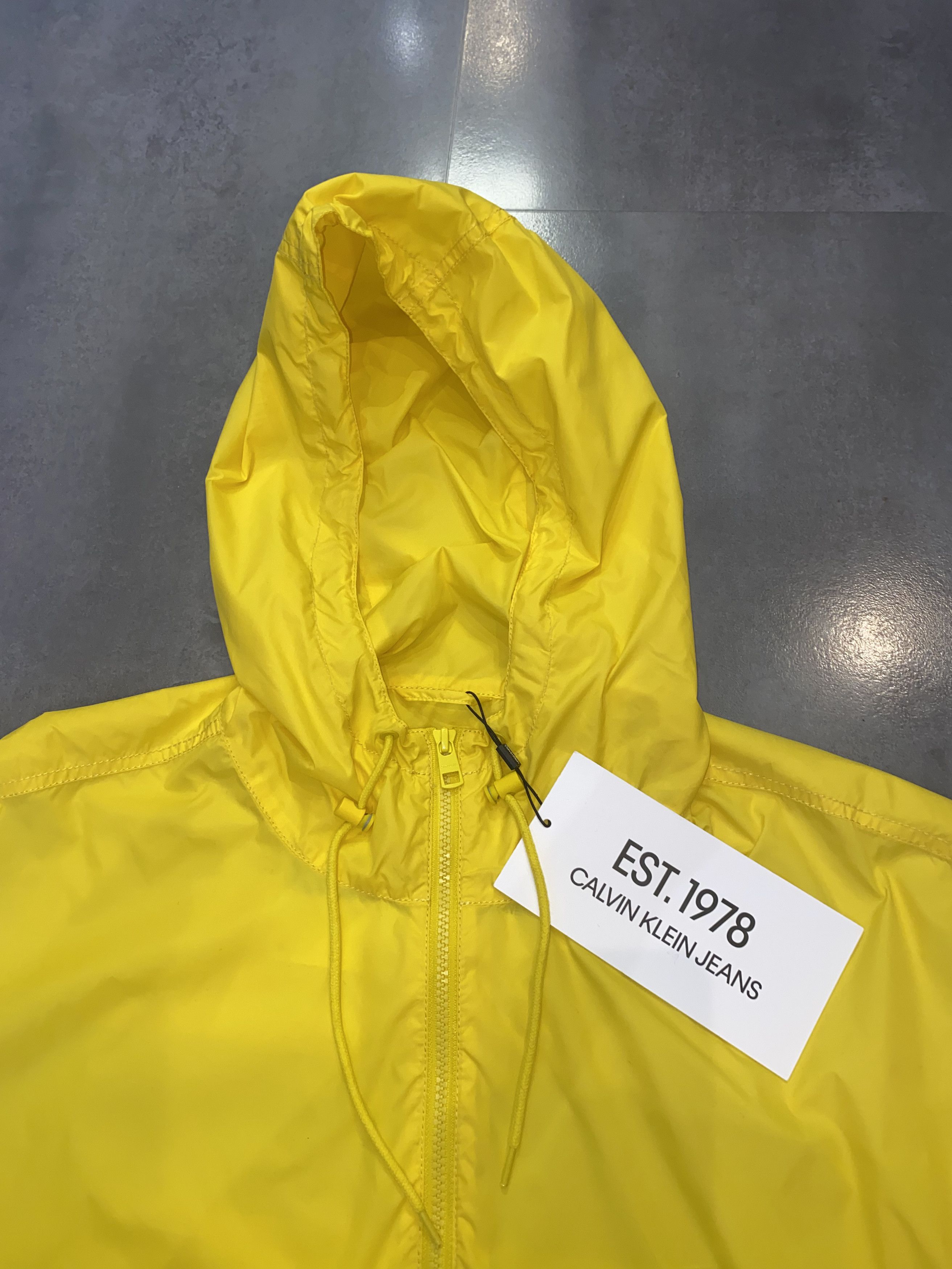 Calvin Klein × Calvin Klein 205W39NYC × Raf Simons DSWT! Calvin Klein Statement Logo Yellow Anorak Jacket Size US XL / EU 56 / 4 - 13 Thumbnail