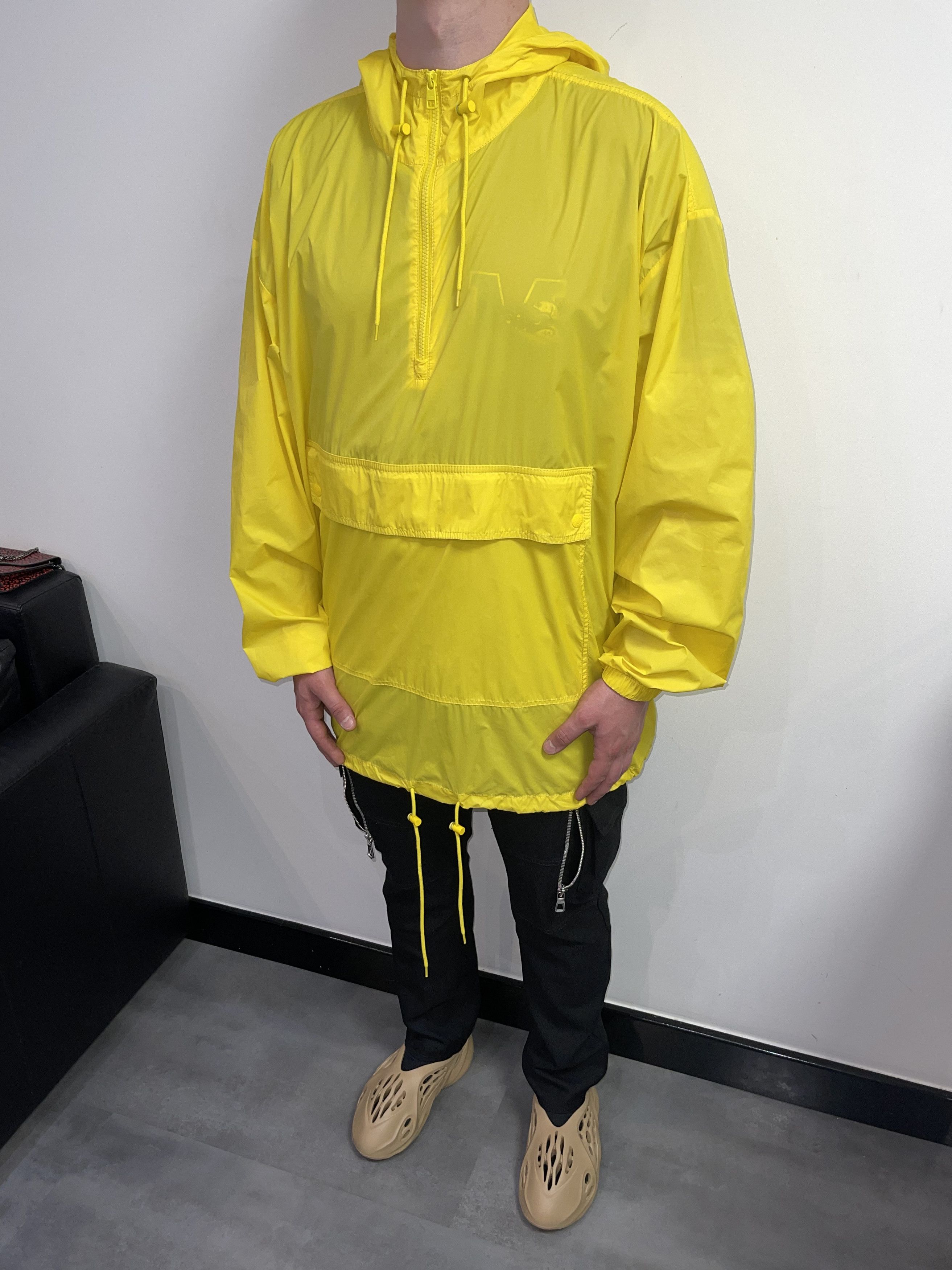 Calvin Klein × Calvin Klein 205W39NYC × Raf Simons DSWT! Calvin Klein Statement Logo Yellow Anorak Jacket Size US XL / EU 56 / 4 - 7 Thumbnail