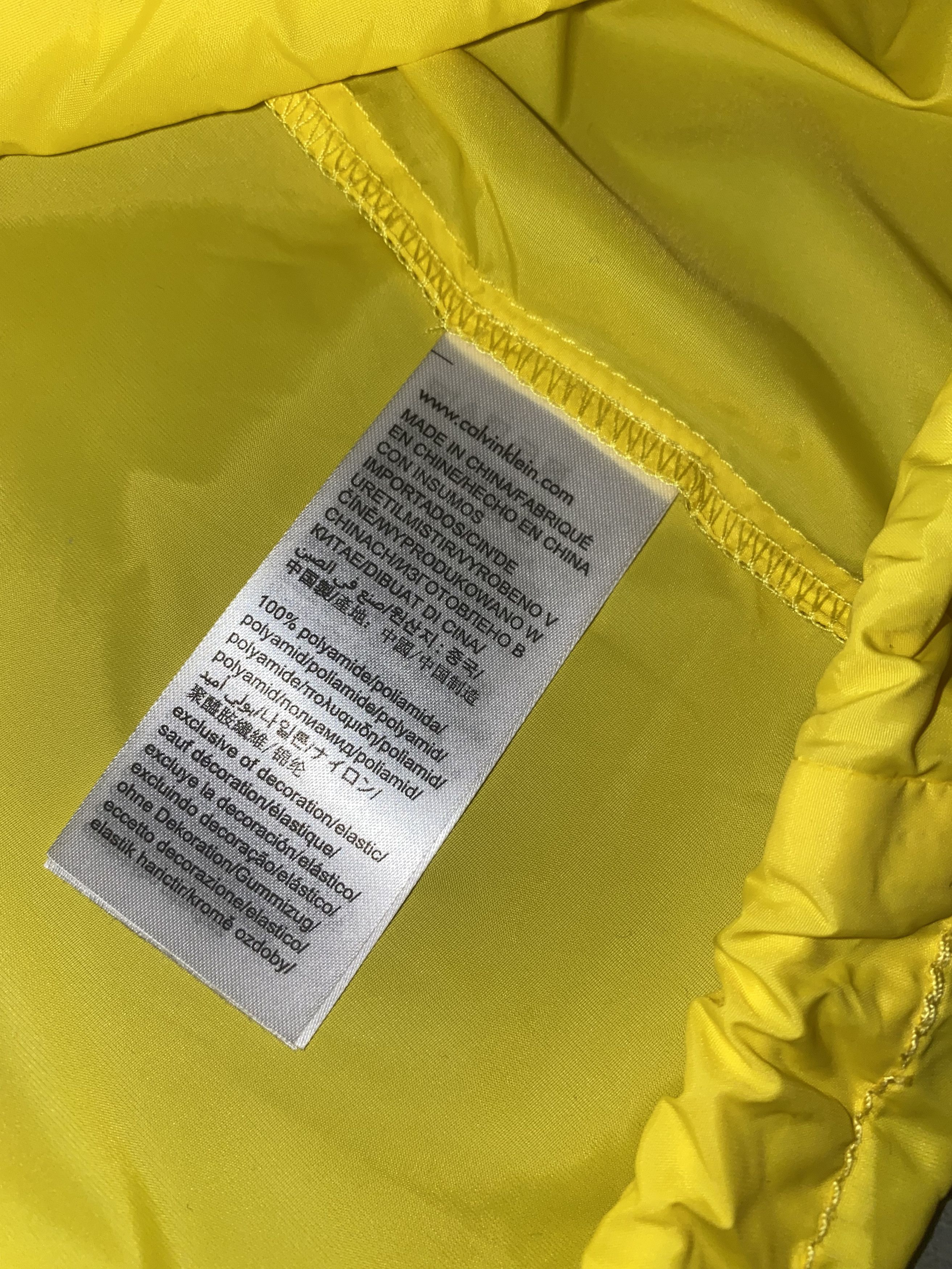 Calvin Klein × Calvin Klein 205W39NYC × Raf Simons DSWT! Calvin Klein Statement Logo Yellow Anorak Jacket Size US XL / EU 56 / 4 - 17 Thumbnail