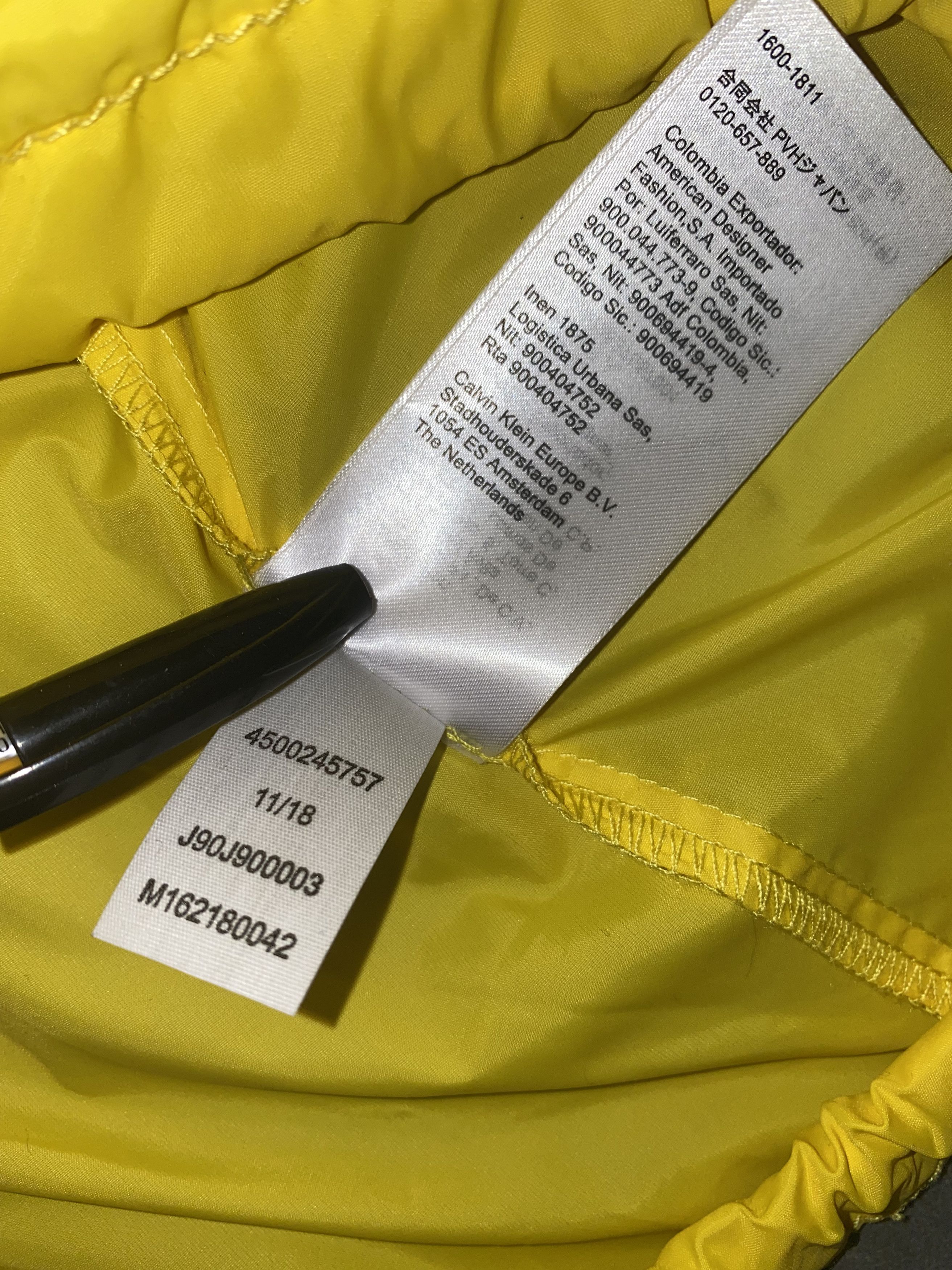 Calvin Klein × Calvin Klein 205W39NYC × Raf Simons DSWT! Calvin Klein Statement Logo Yellow Anorak Jacket Size US XL / EU 56 / 4 - 18 Thumbnail