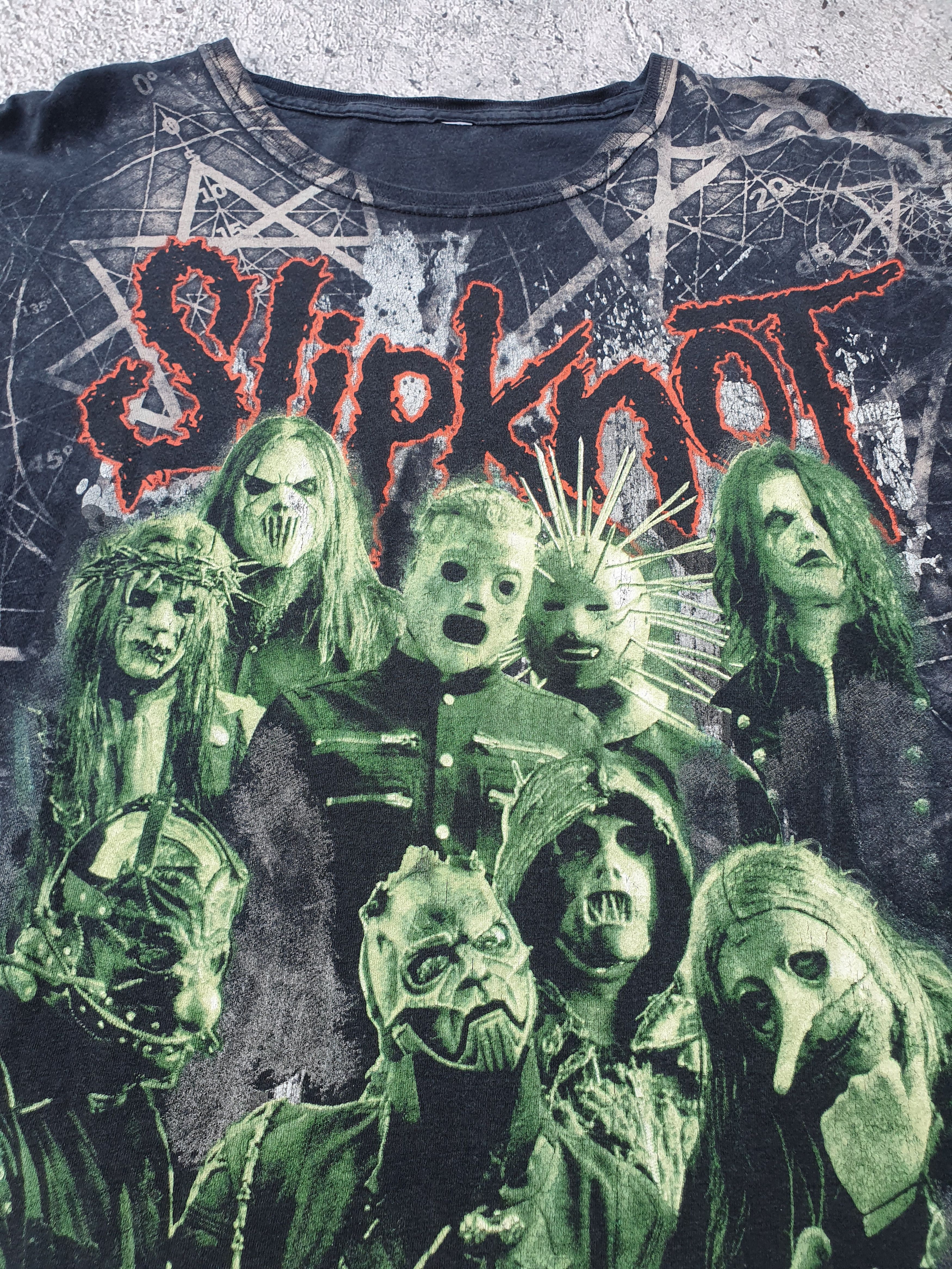 Band Tees Rare vintage y2k slipknot all over print tee fullprint Size US L / EU 52-54 / 3 - 3 Thumbnail
