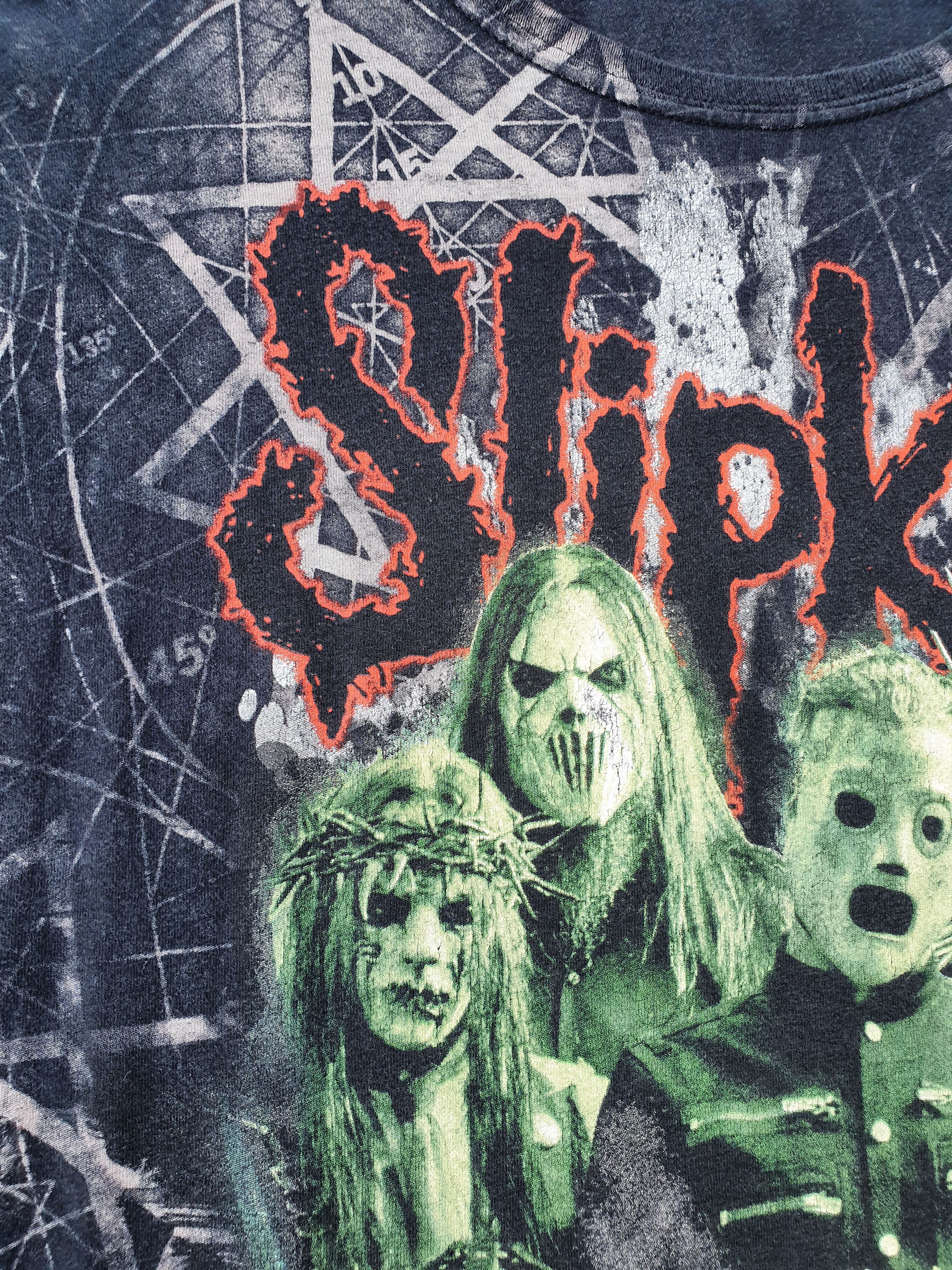 Band Tees Rare vintage y2k slipknot all over print tee fullprint Size US L / EU 52-54 / 3 - 5 Thumbnail