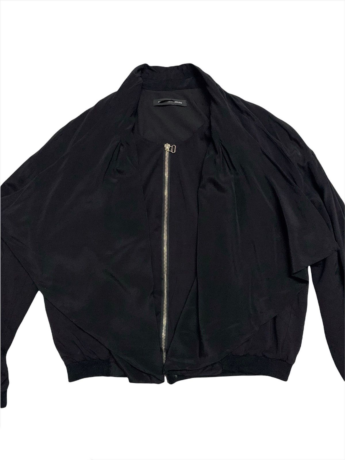 Alexander Wang Double Layer Silk/Cotton Cropped Light Jacket